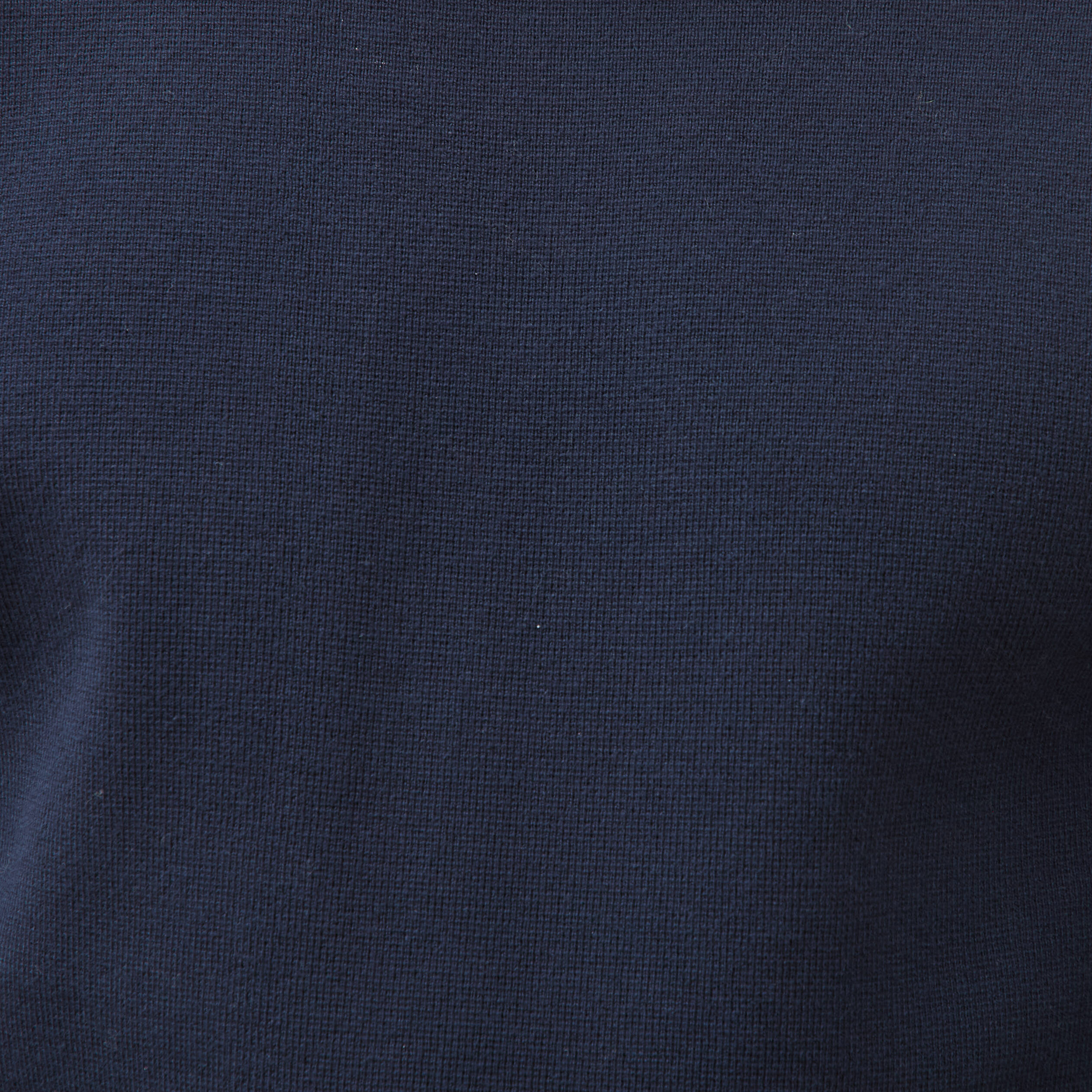 Pull droit fin col rond manches longues bleu marine homme