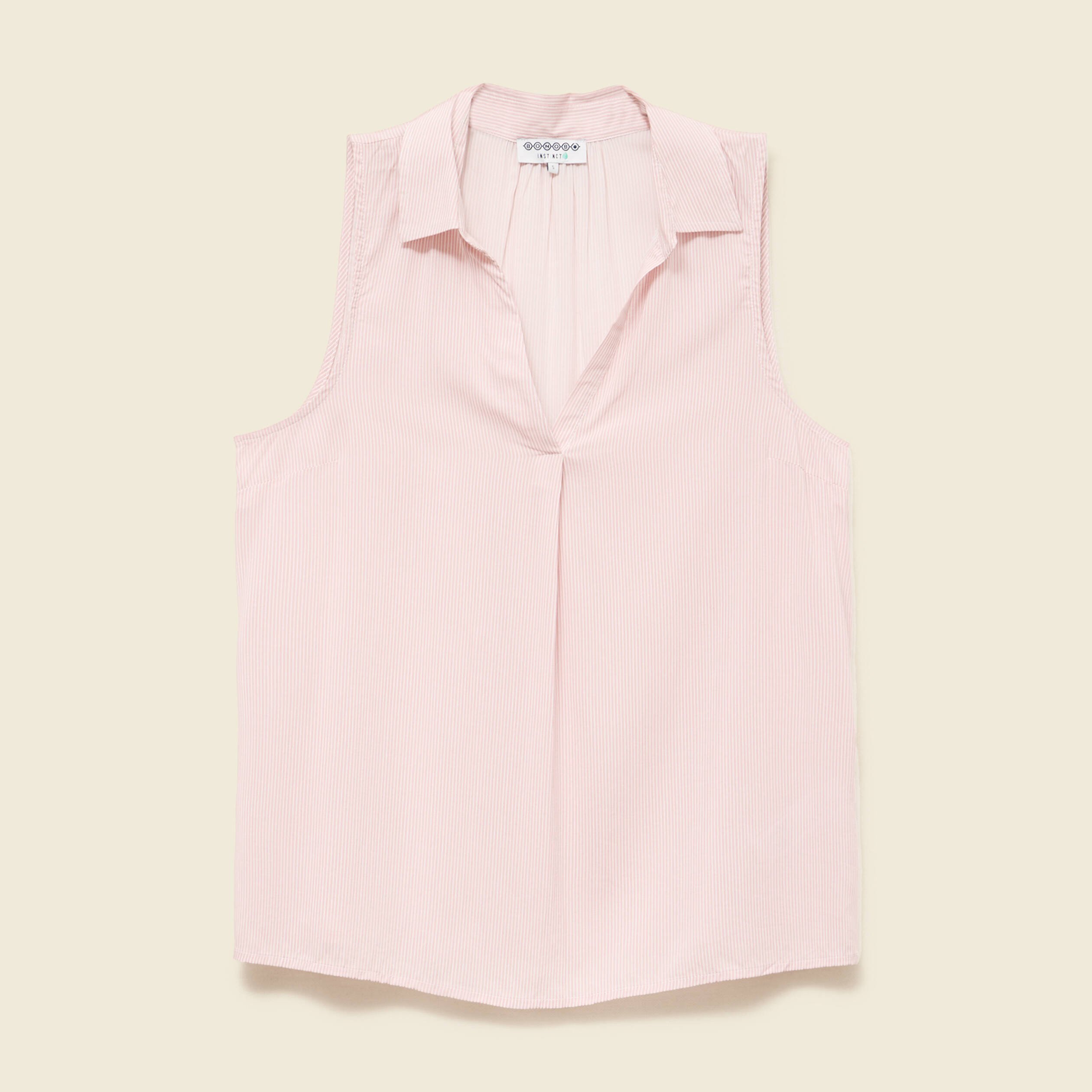 Blouse sans manches rose clair femme