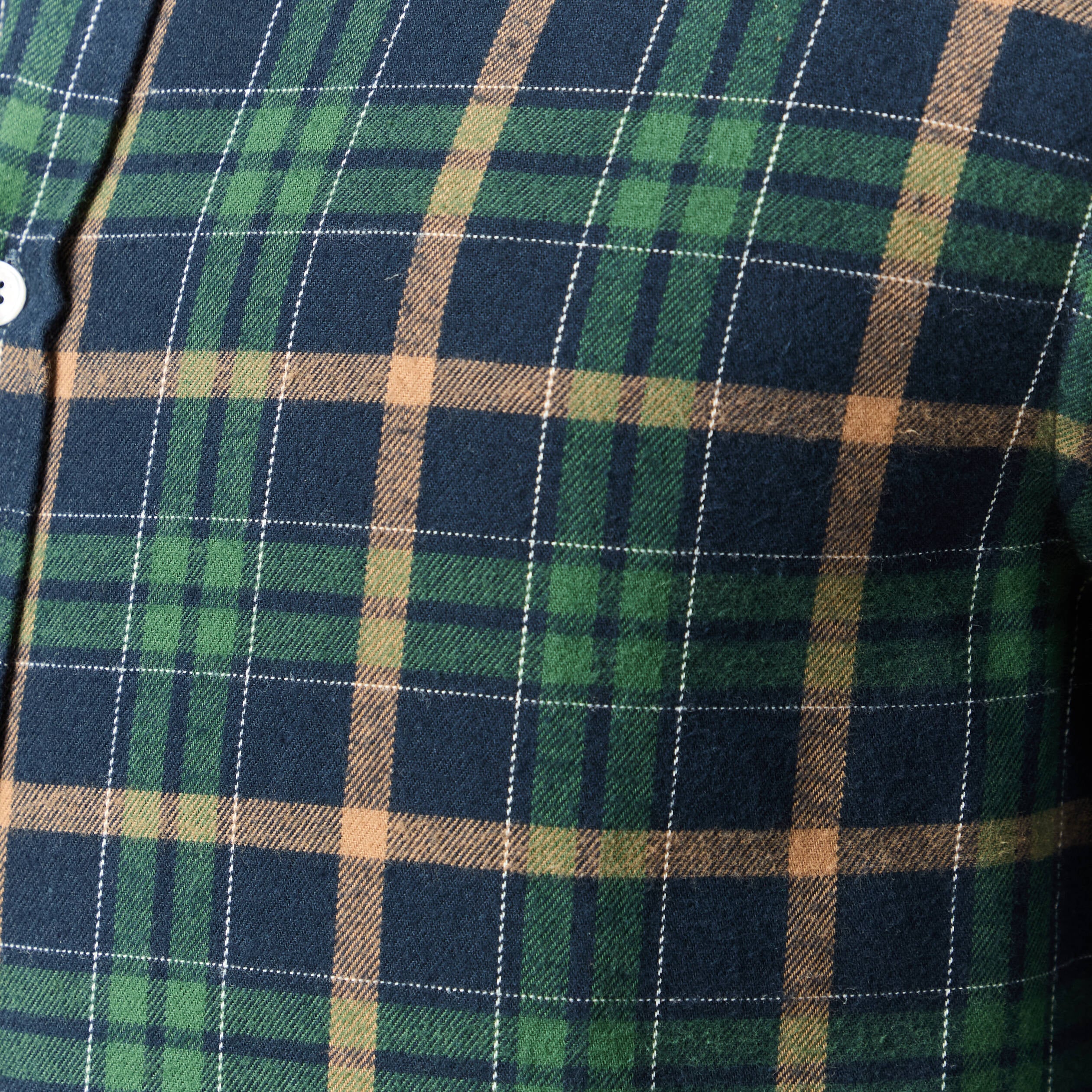 Chemise manches longues en coton bleu marine homme