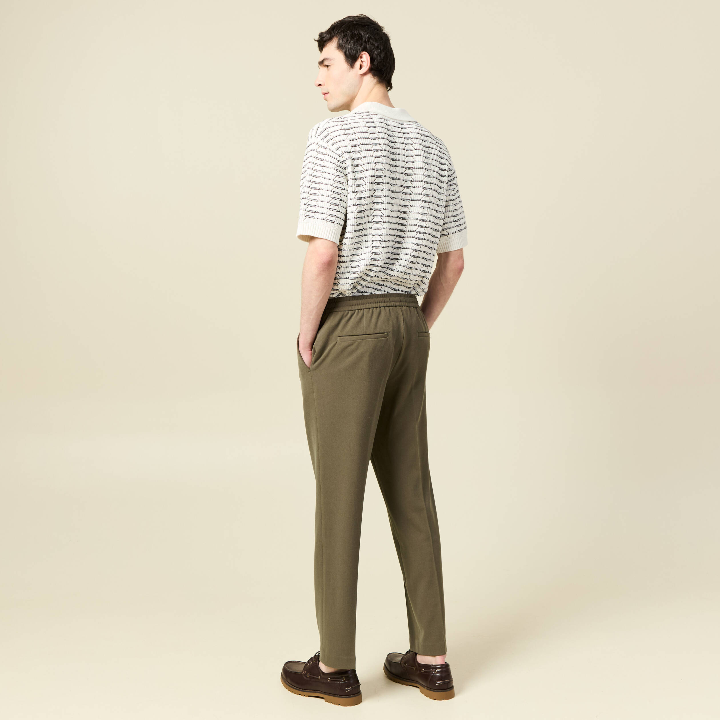 Pantalon taupe homme