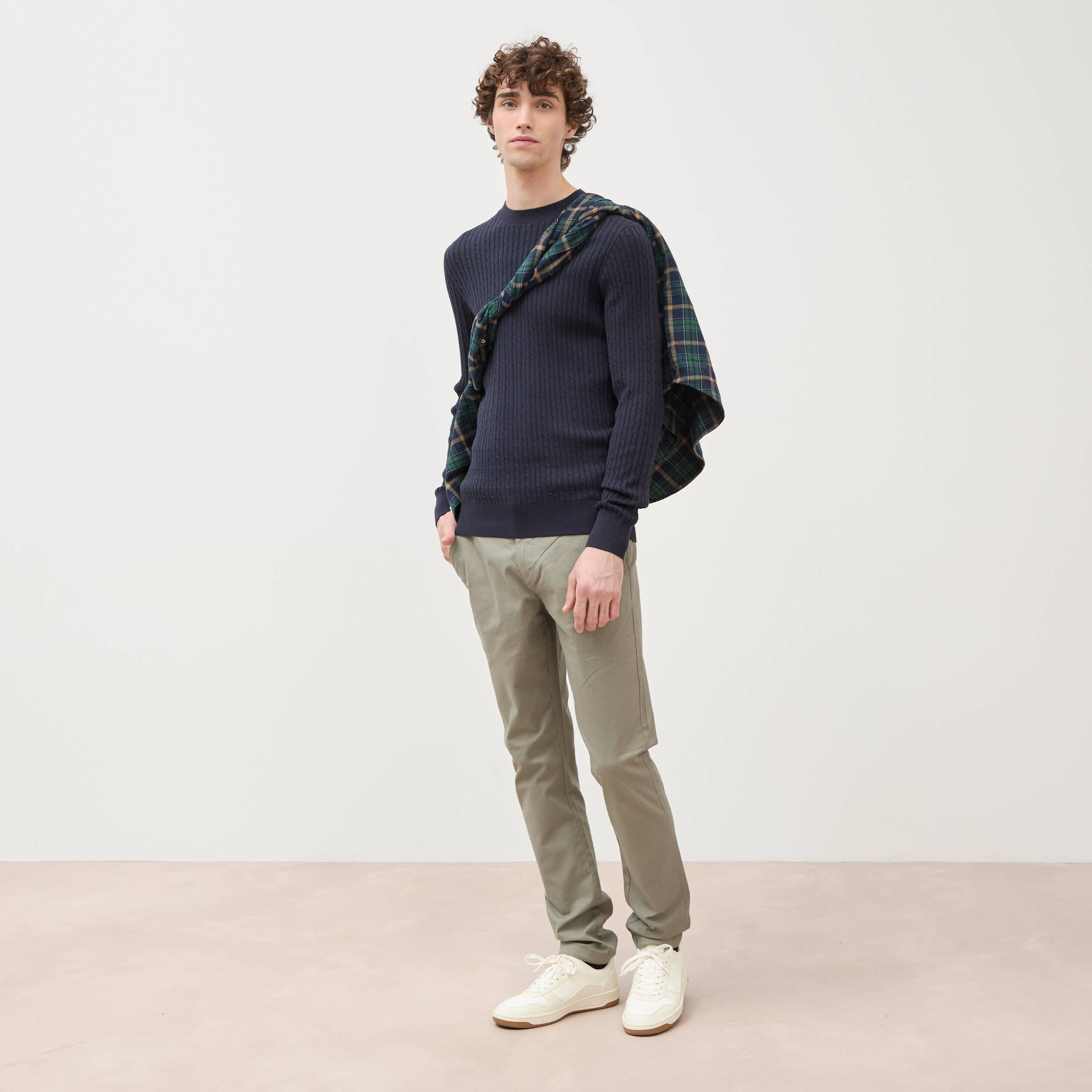Pantalon Chino Bonobos Homme Athlétique Slim Fit Gris - Taille 32x30 - Très Bon état