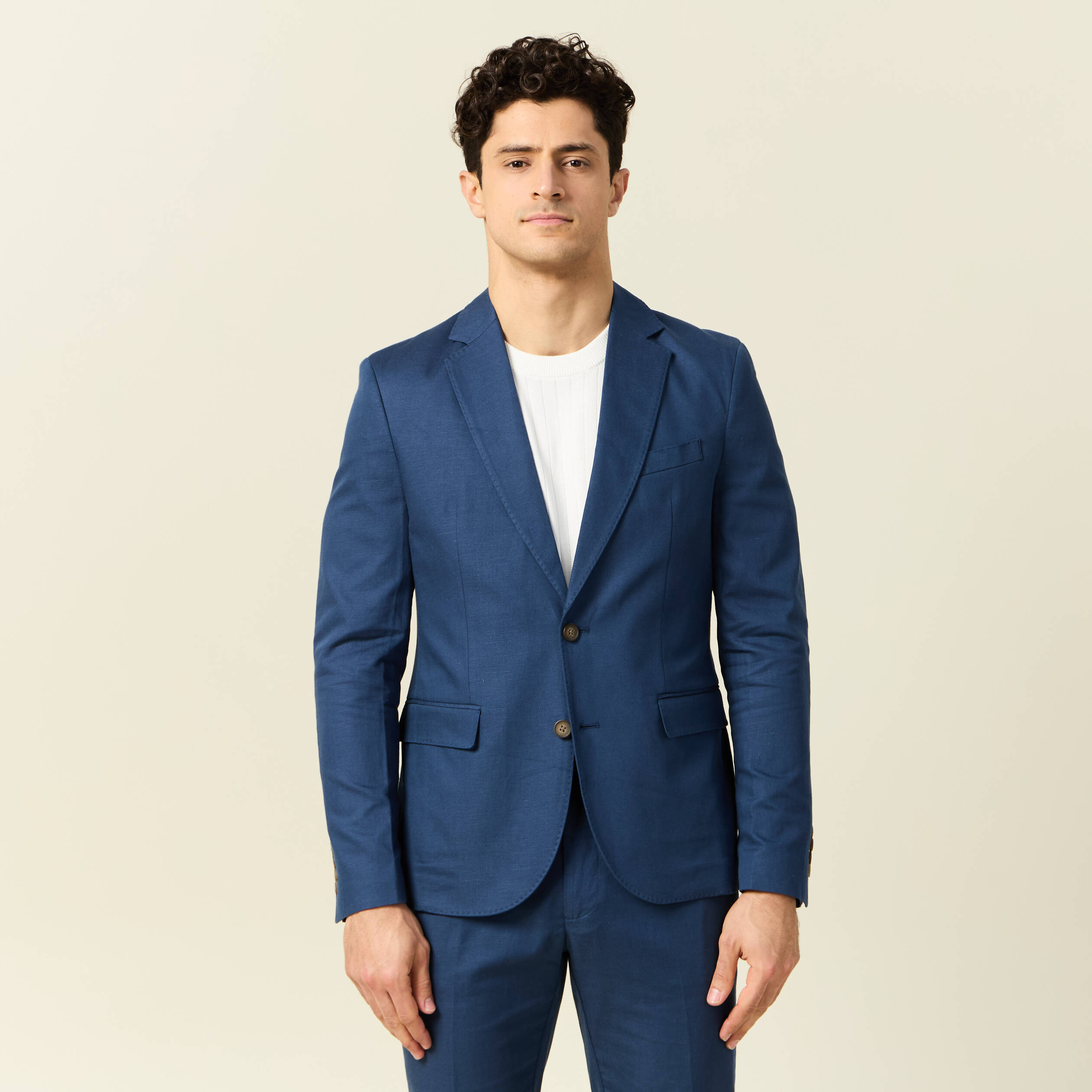 veste blazer cintre bleu fonce homme Veste blazer cintré bleu foncé homme