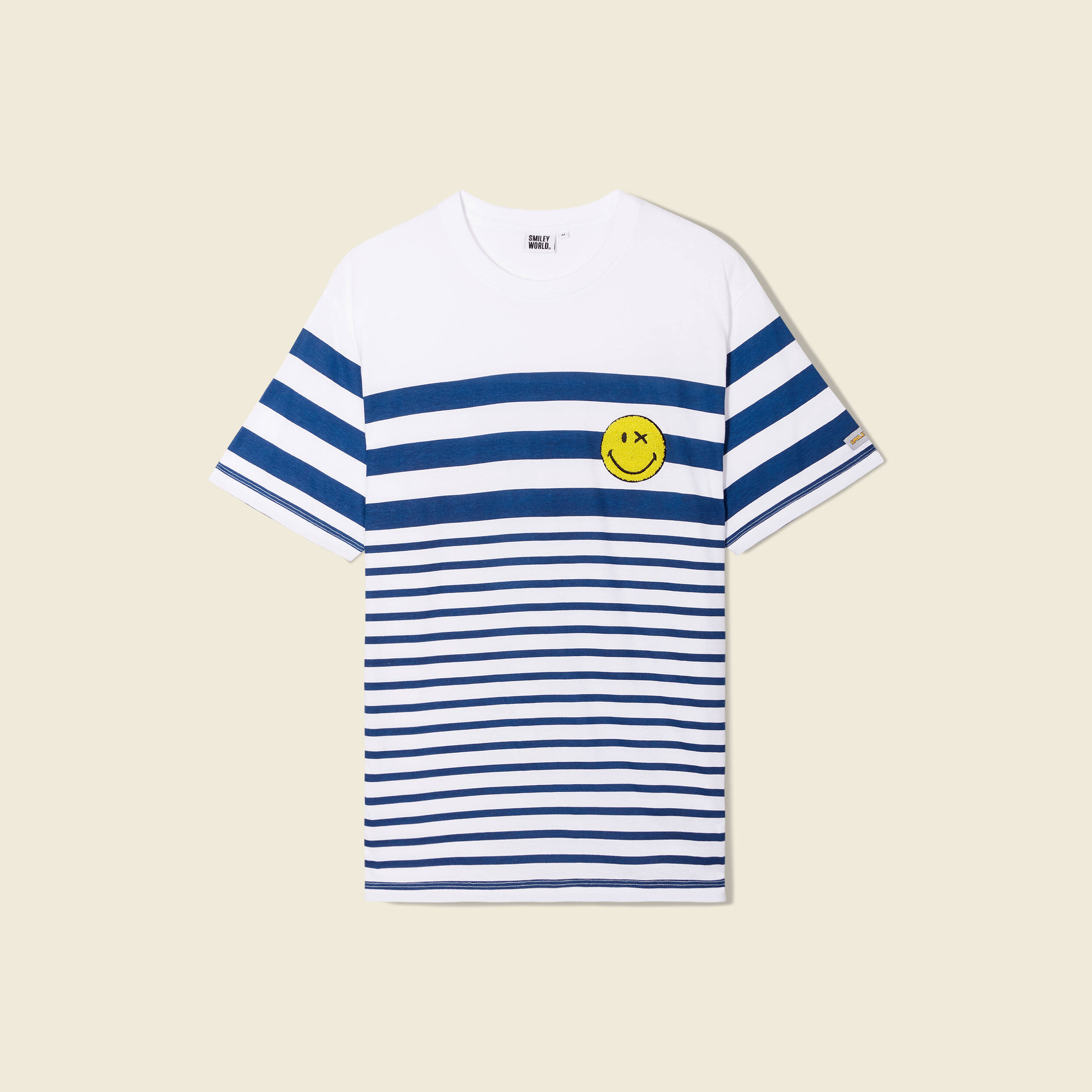 T-shirt SmileyWorld ecru homme
