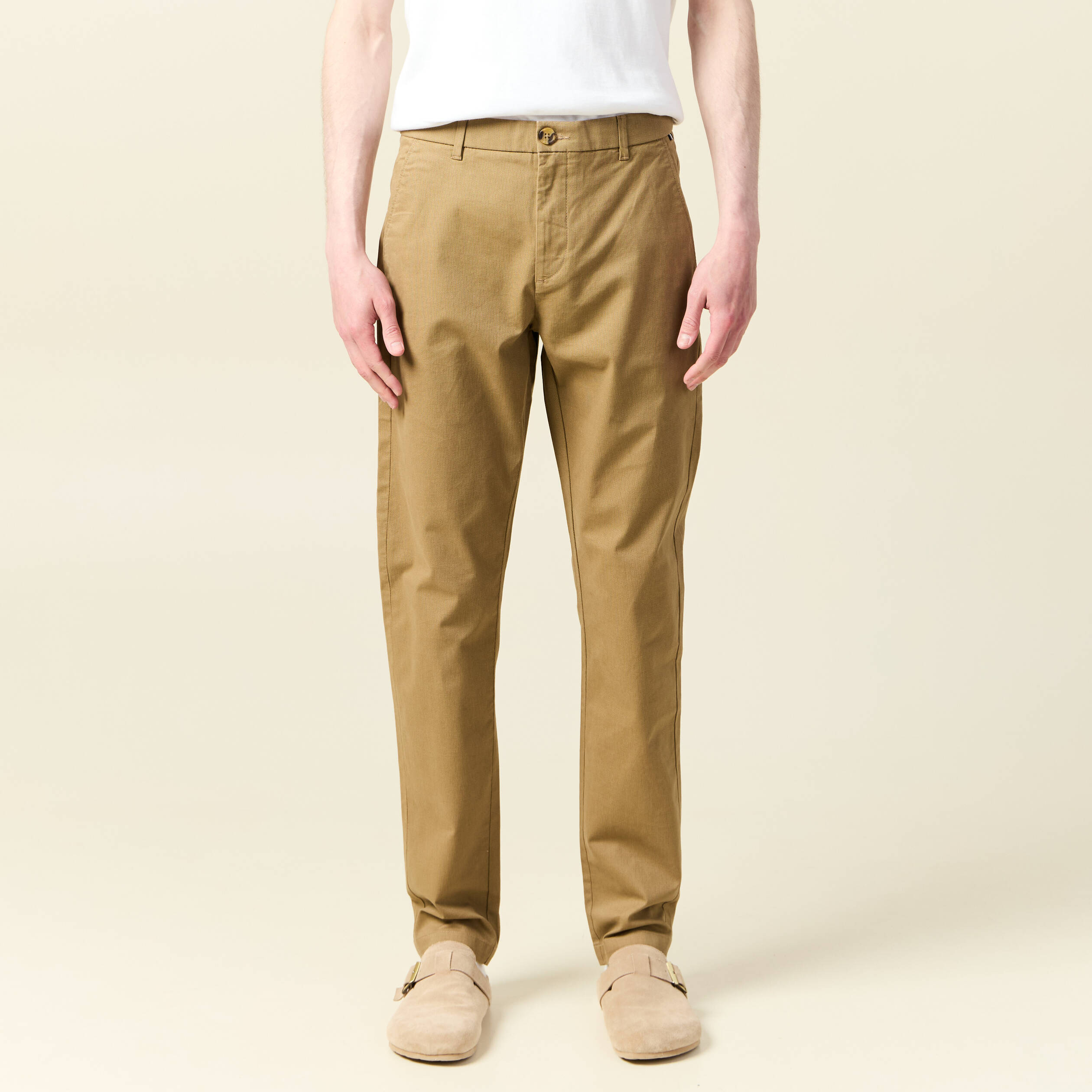 pantalon chino slim vert kaki homme Pantalon chino slim vert kaki homme