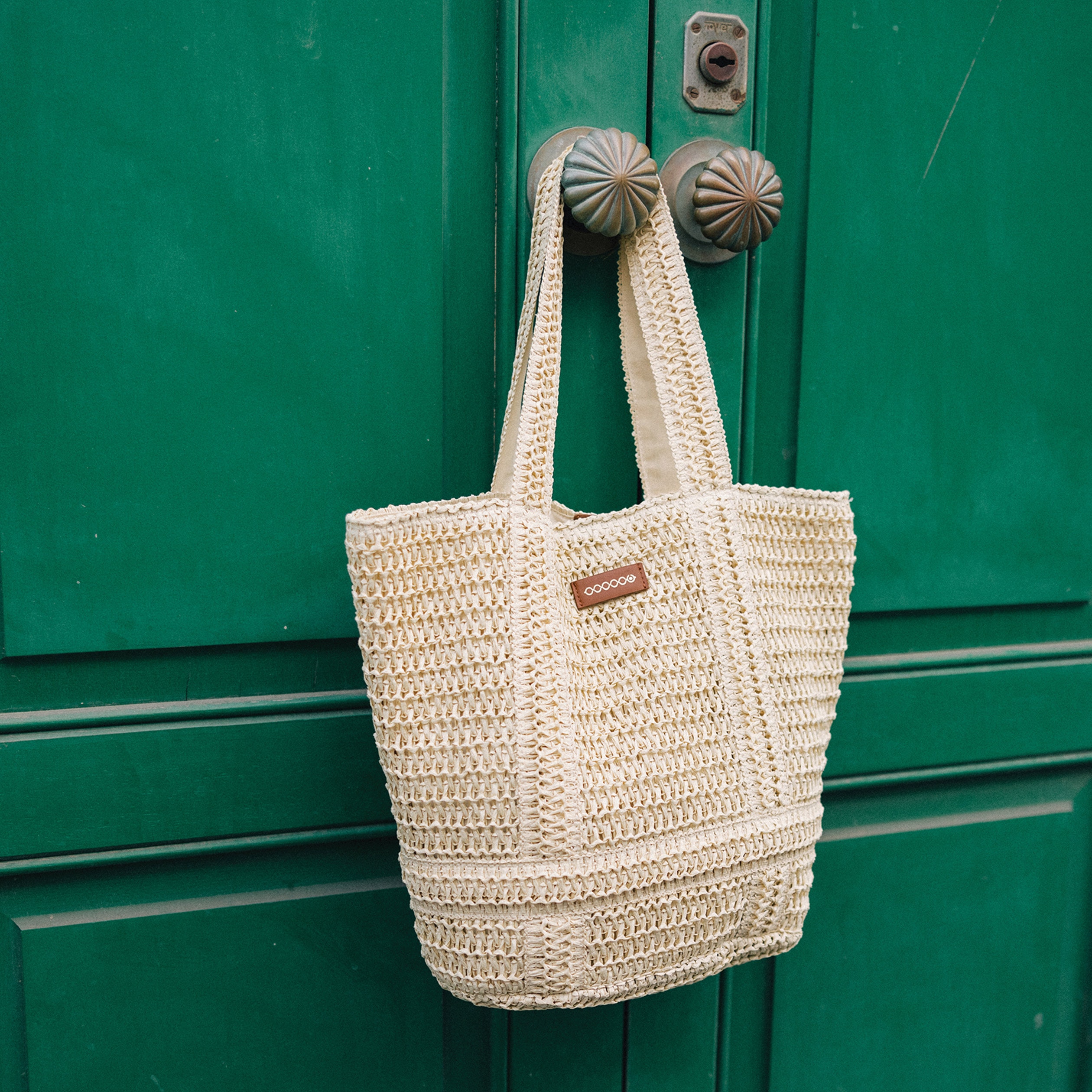 sac cabas tresse sable femme Sac cabas tressé sable femme