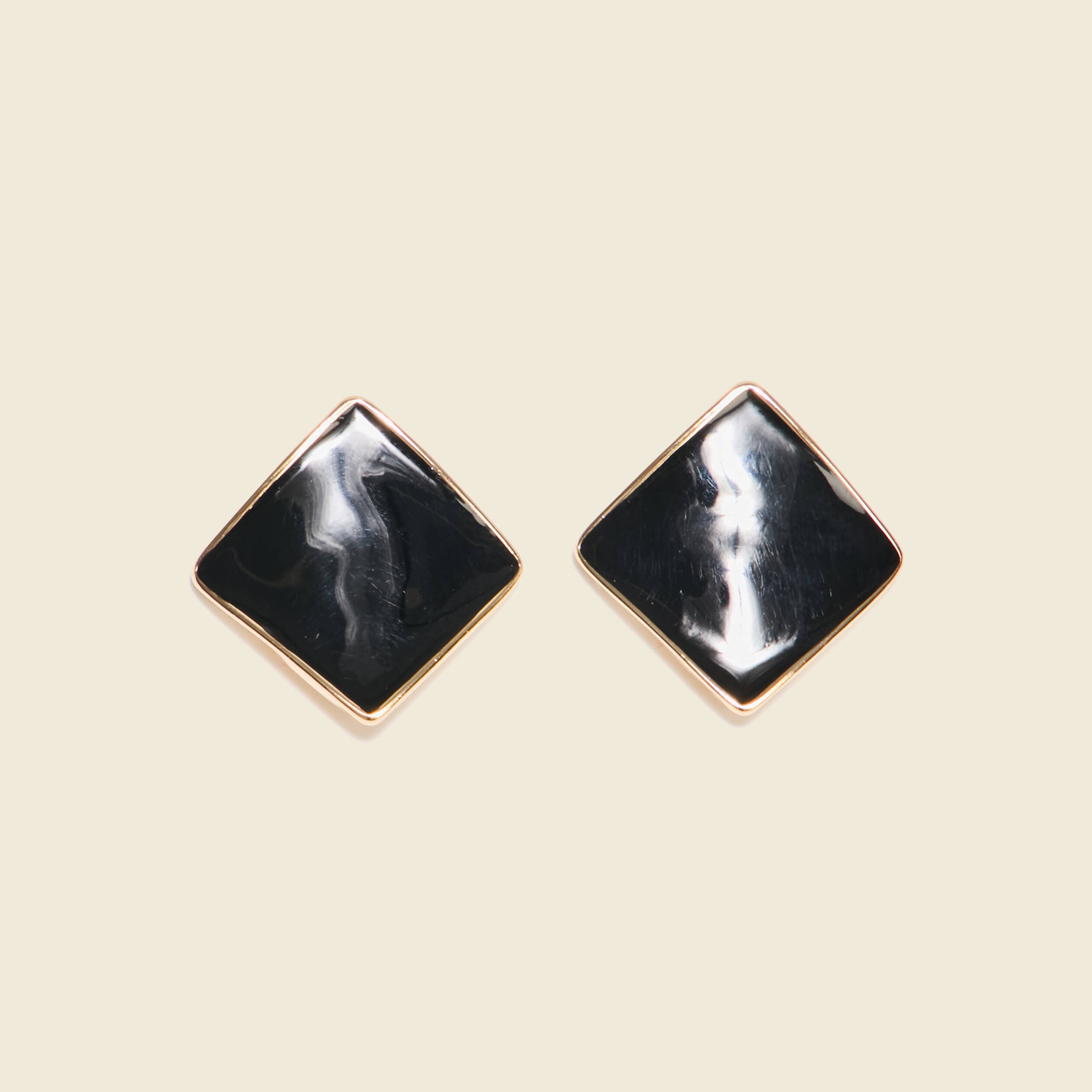 boucles doreilles clous noir femme Boucles d'oreilles clous noir femme