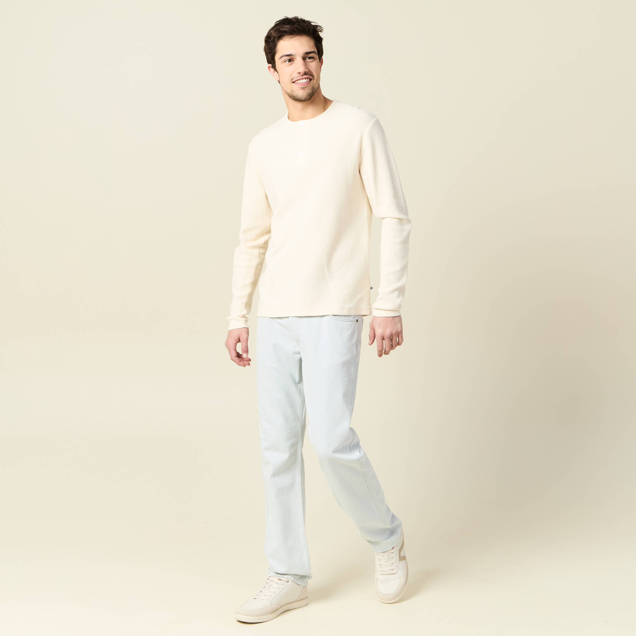 jeans regular 5 poches denim snow bleach homme Jeans regular 5 poches denim snow bleach homme