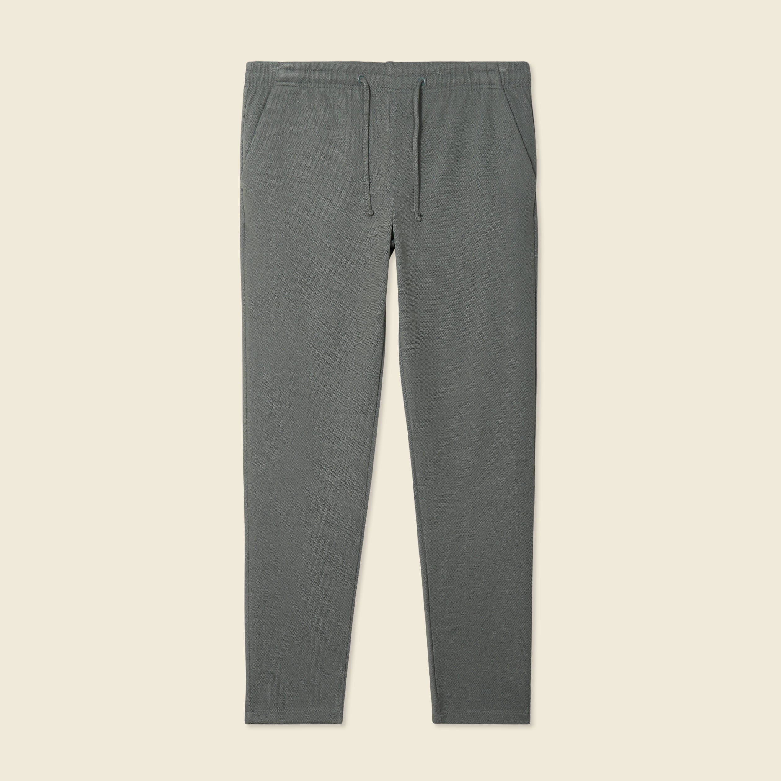 Pantalon chino jogger vert kaki homme