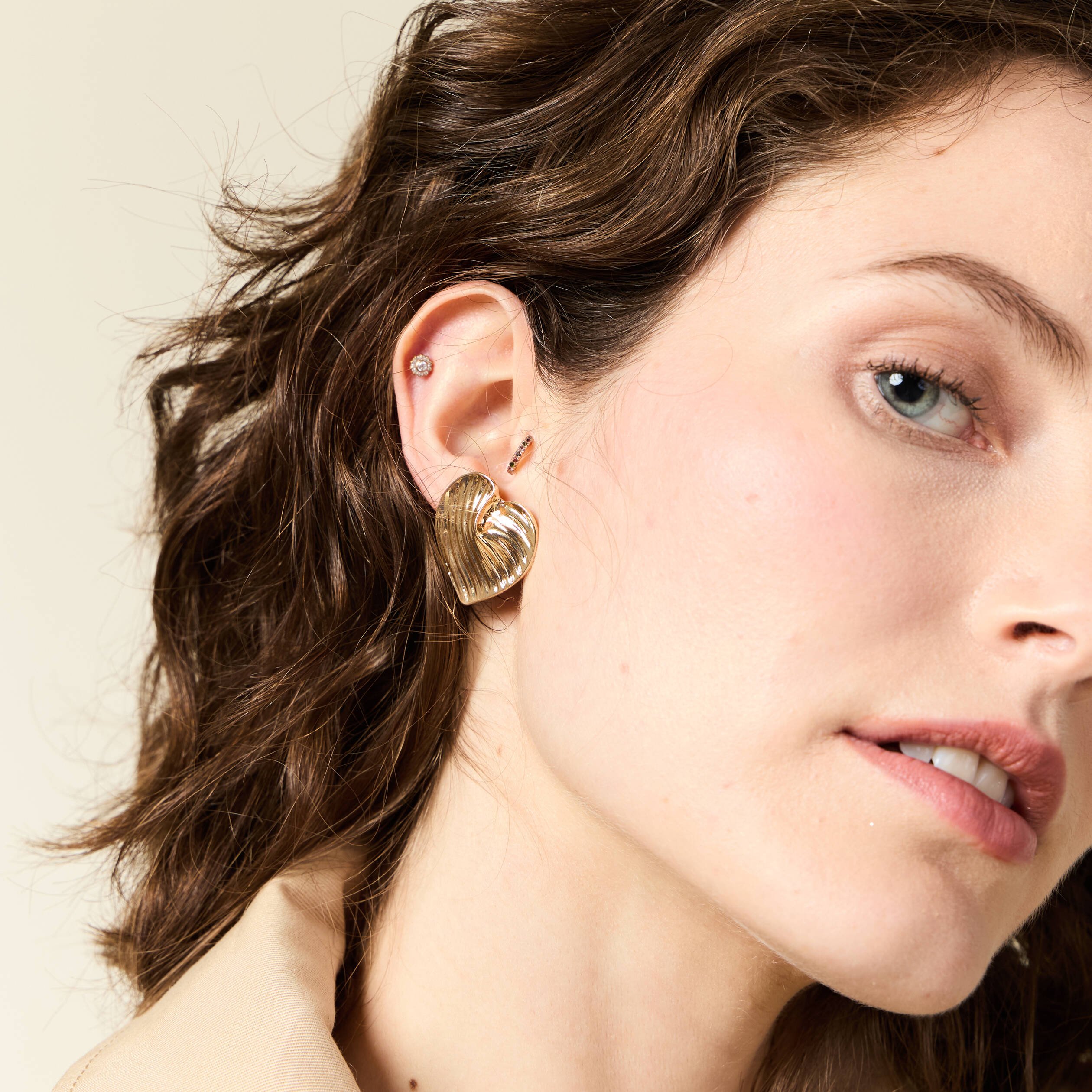boucles doreilles clous couleur or femme Boucles d'oreilles clous couleur or femme