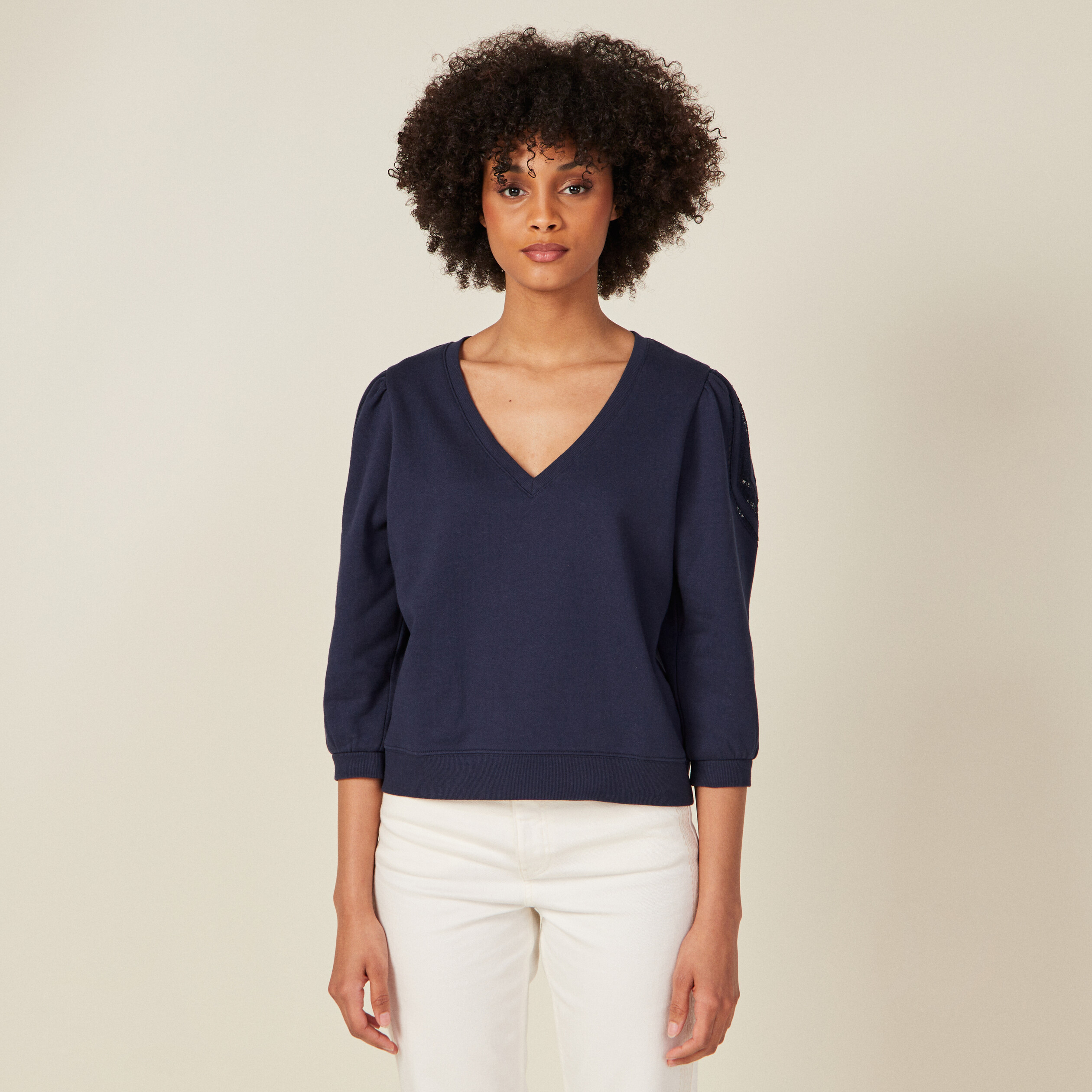 Sweat femme bleu marine hotsell