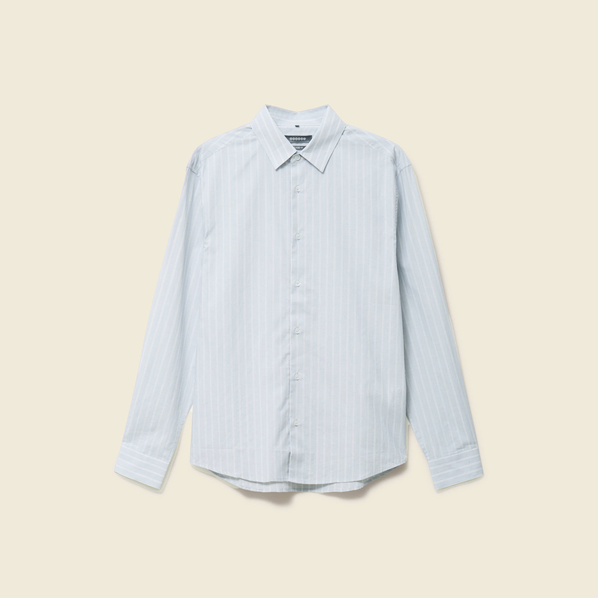 Chemise boyfriend en coton bleu clair homme