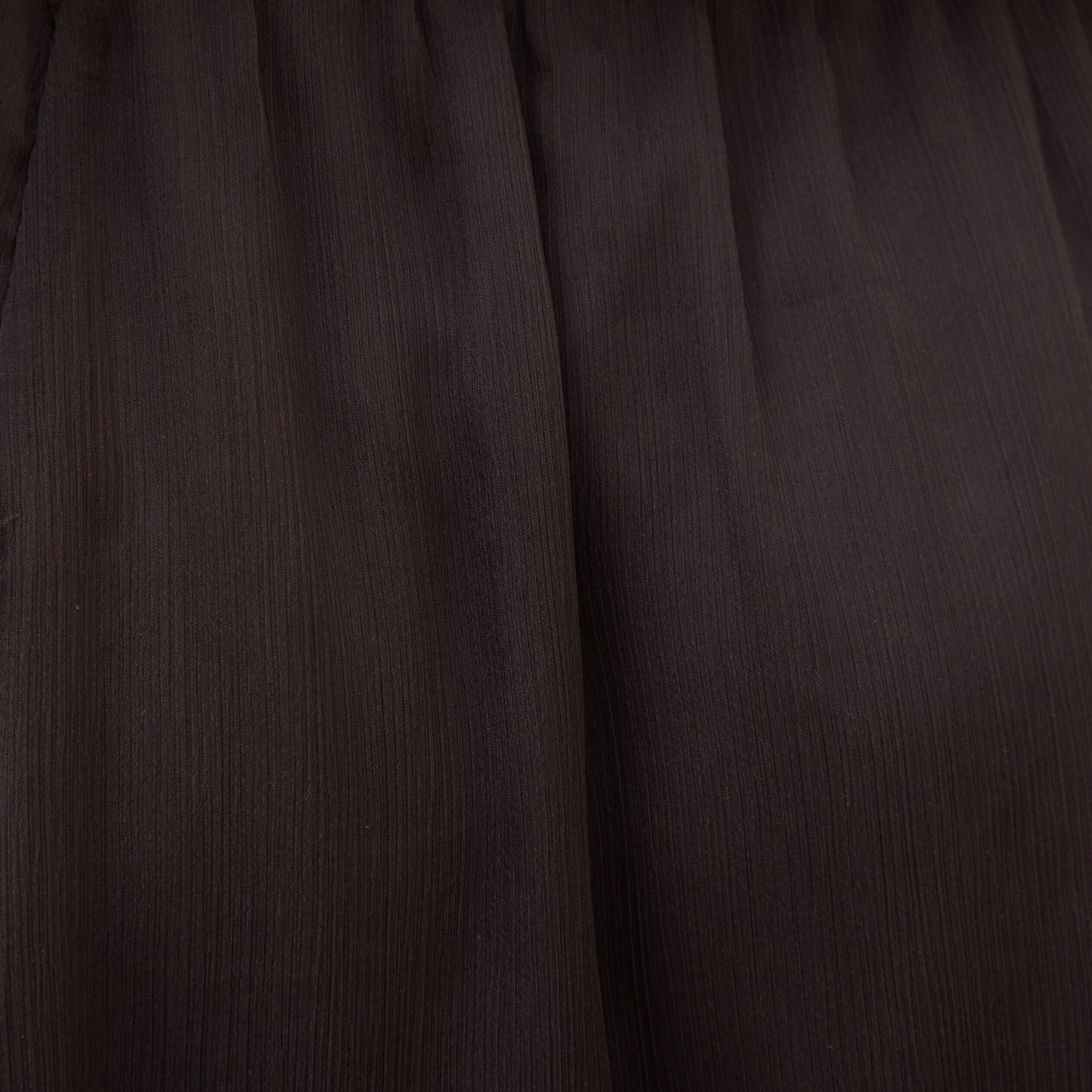 Jupe en voile doubl&eacute;e marron fonc&eacute; femme