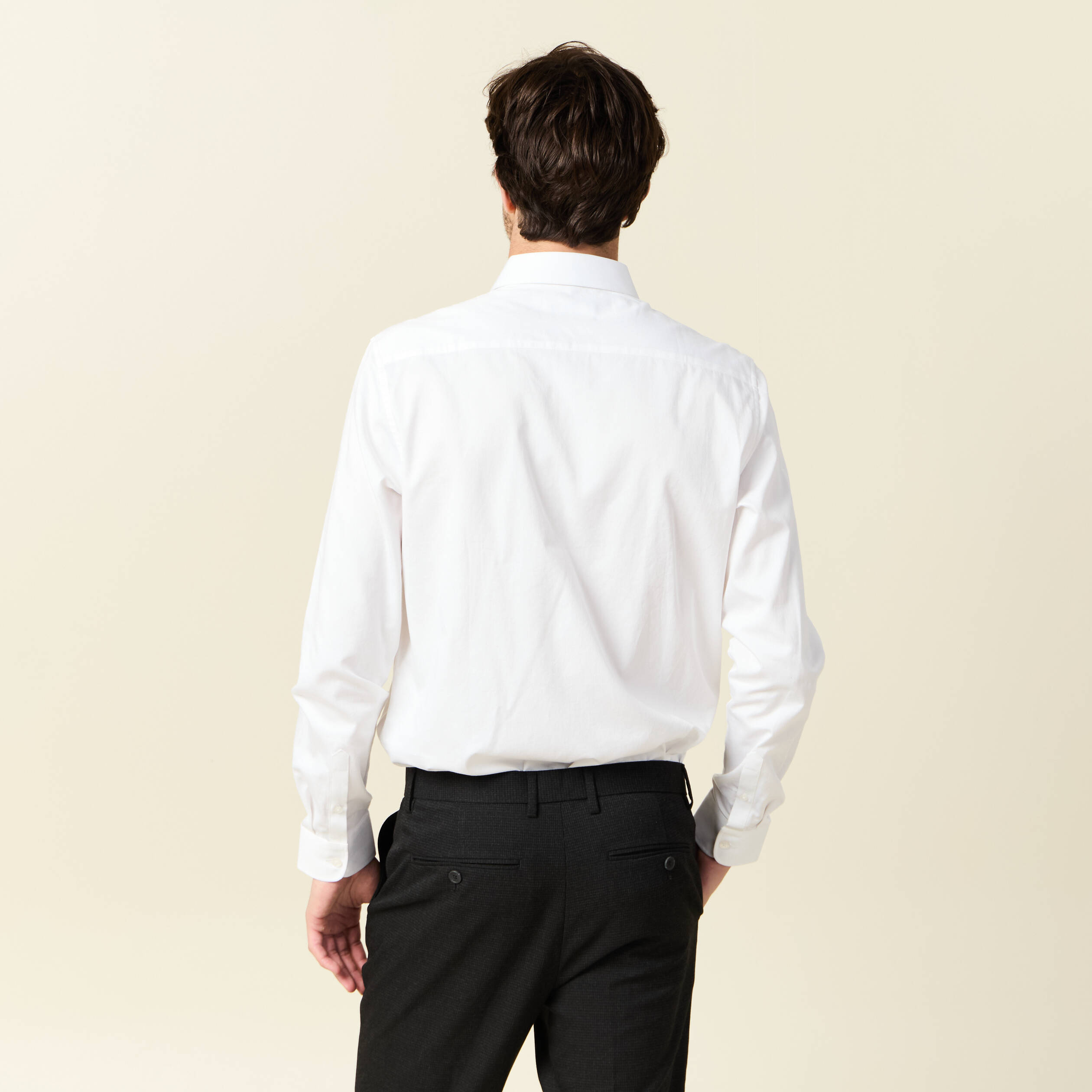 chemise manches longues blanc homme Chemise manches longues blanc homme