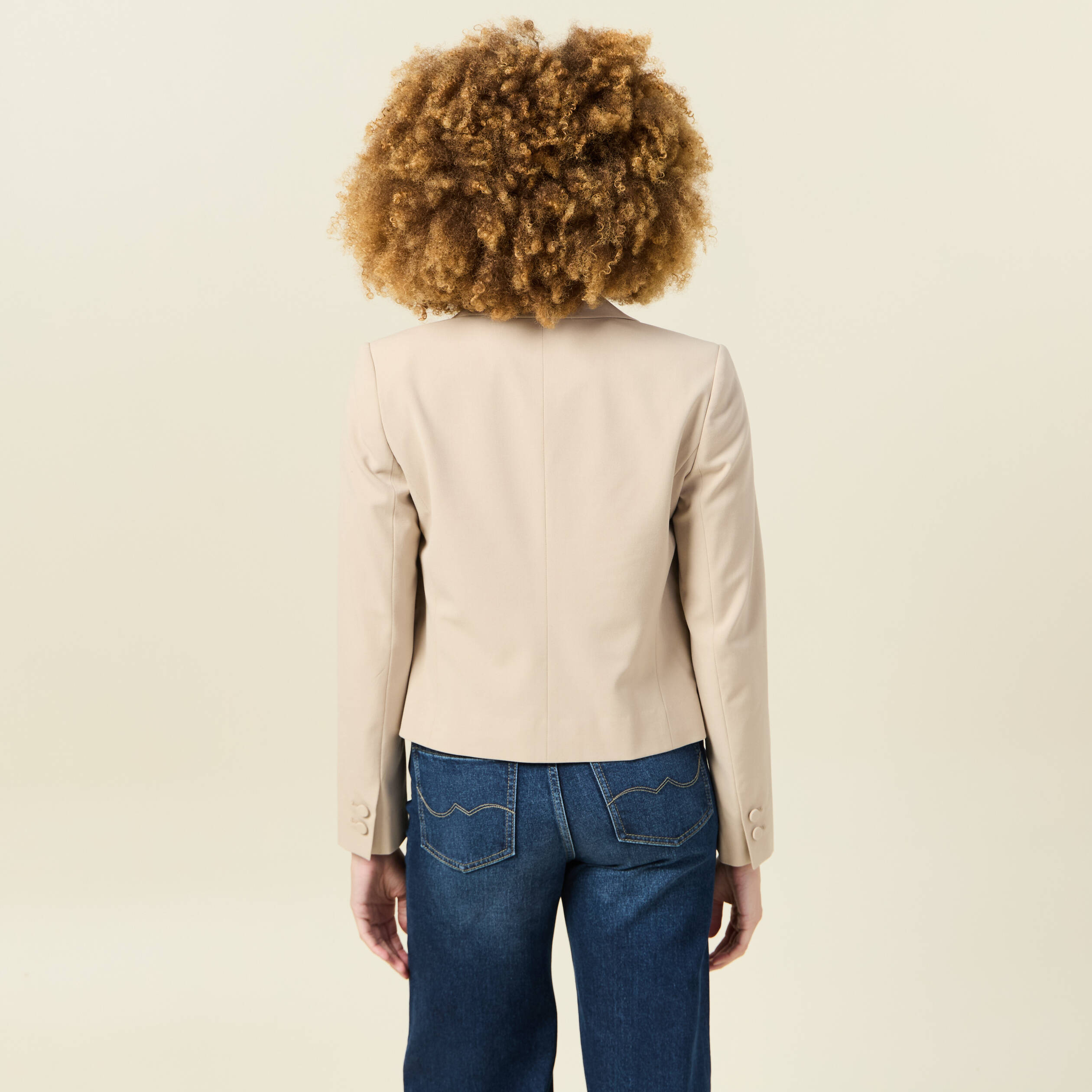 veste blazer double boutonnage beige femme Veste blazer double boutonnage beige femme