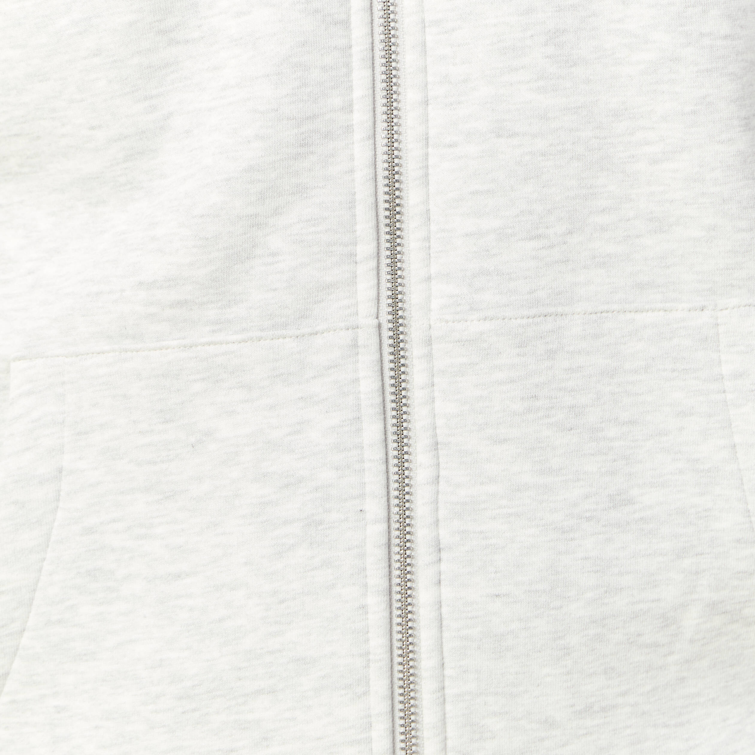 Sweat &agrave; capuche manches longues gris homme