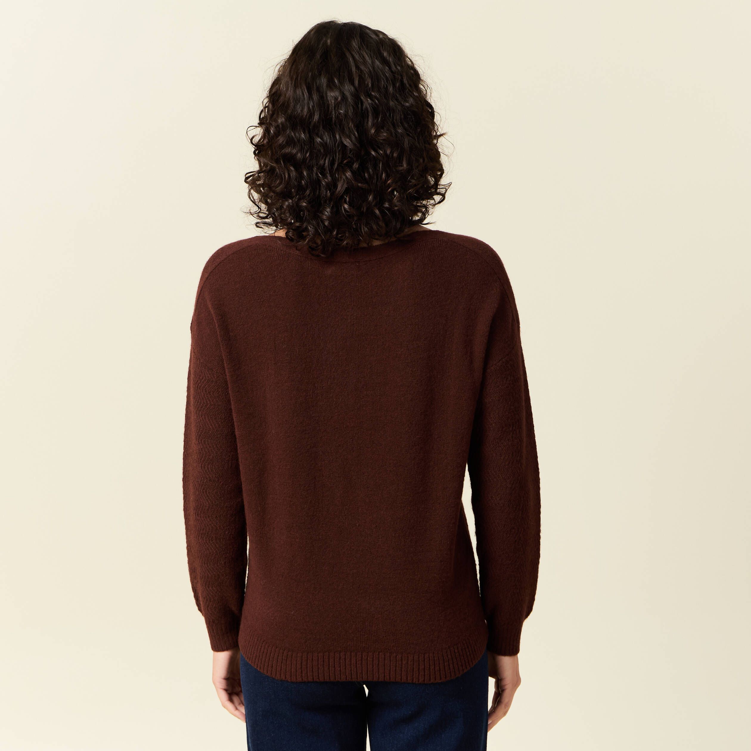 pull manches longues marron femme Pull manches longues marron femme