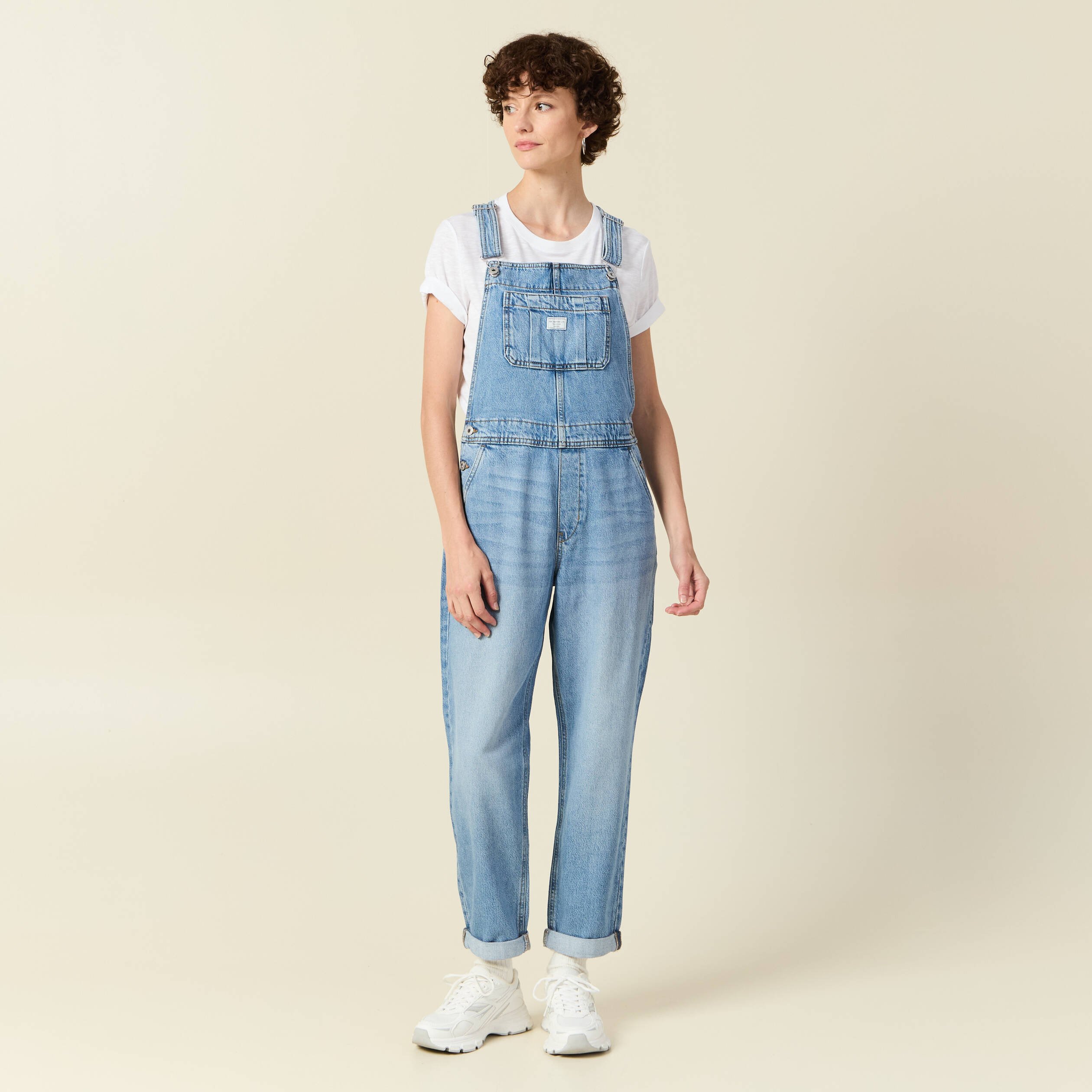 salopette en jean denim stone femme Salopette en jean denim stone femme