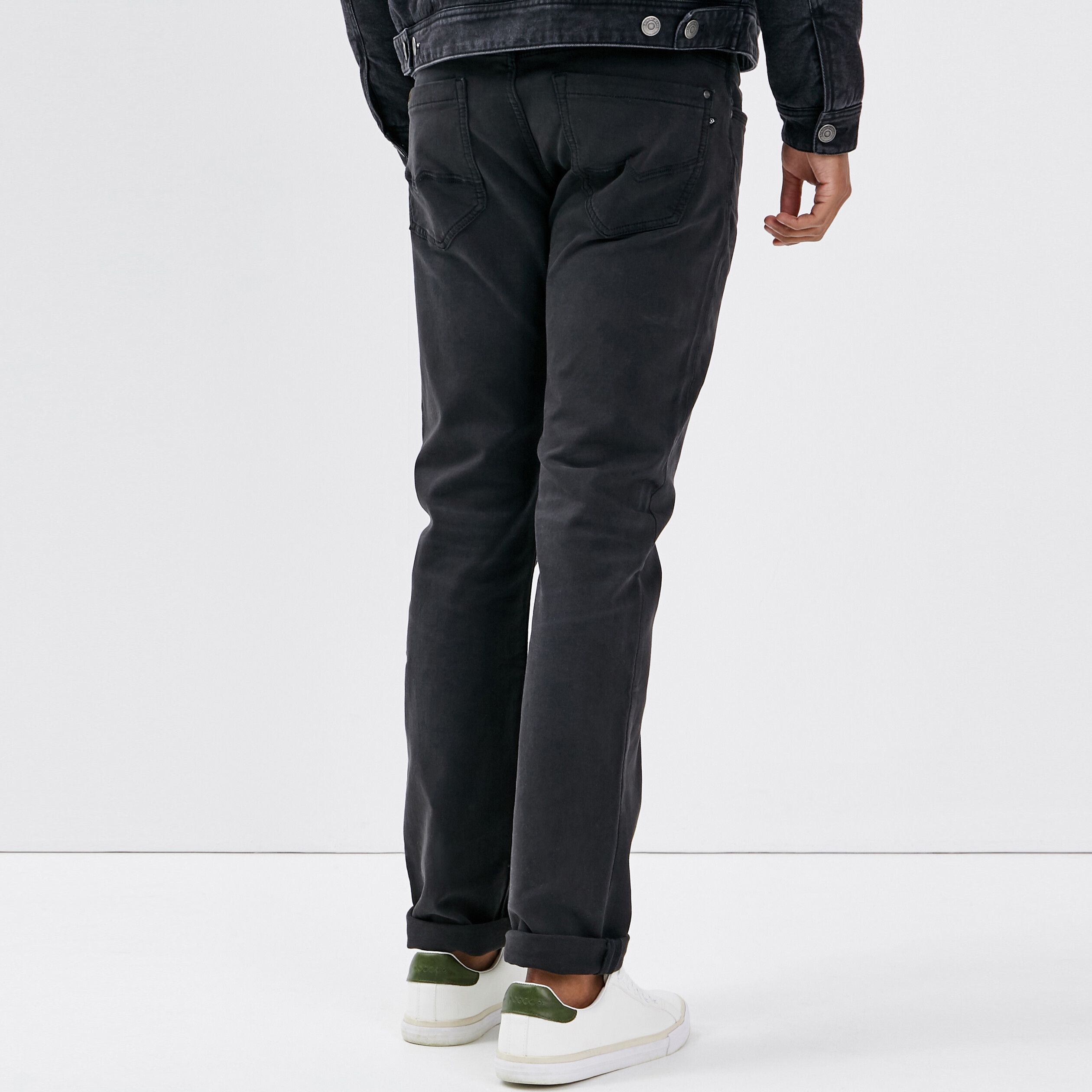 Jeans straight homme denim noir homme