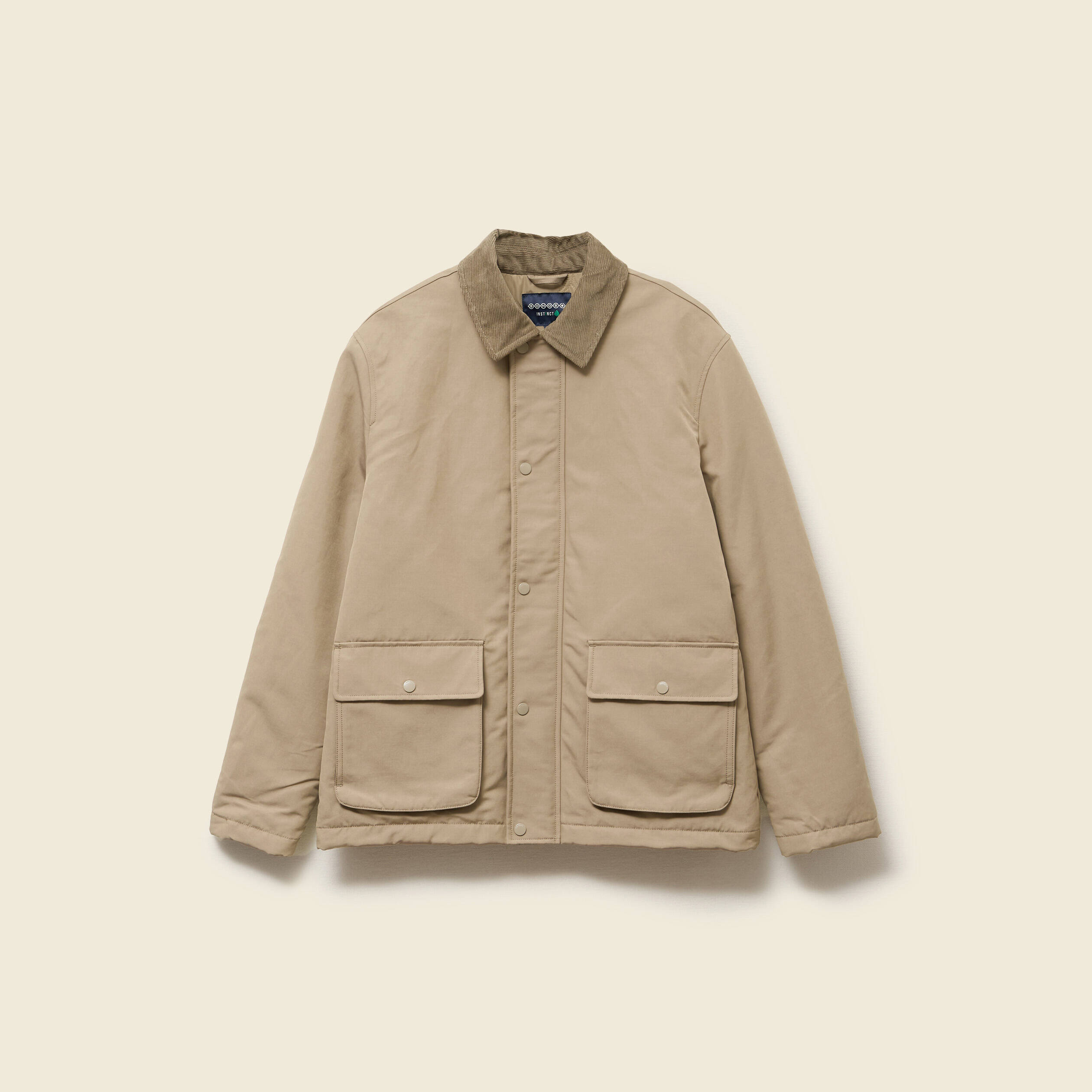 Veste droite mi-longue d&eacute;perlante sable homme
