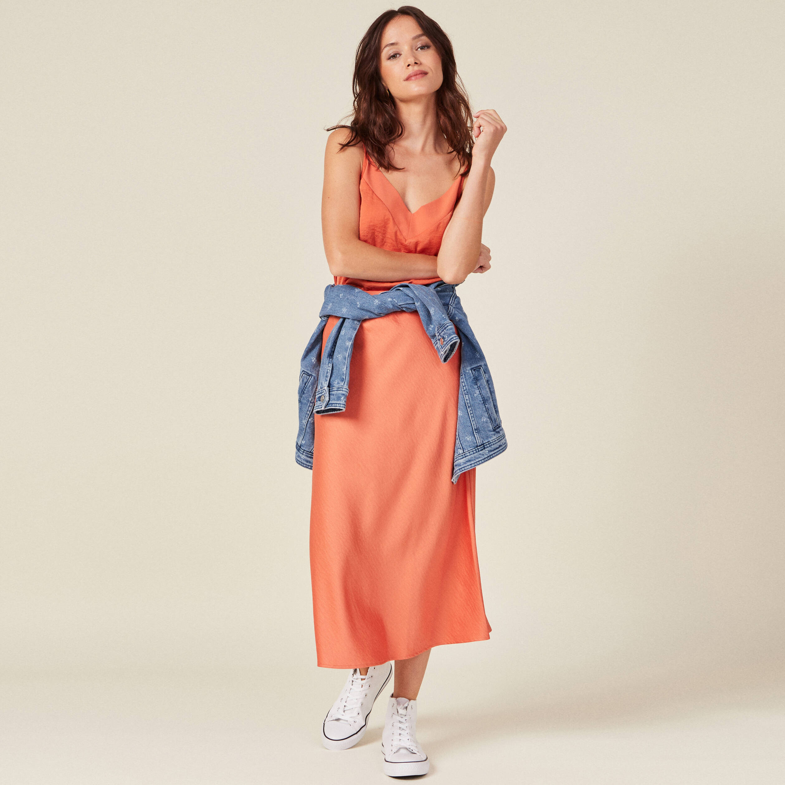 caraco eco responsable orange fonce femme Caraco éco-responsable orange foncé femme