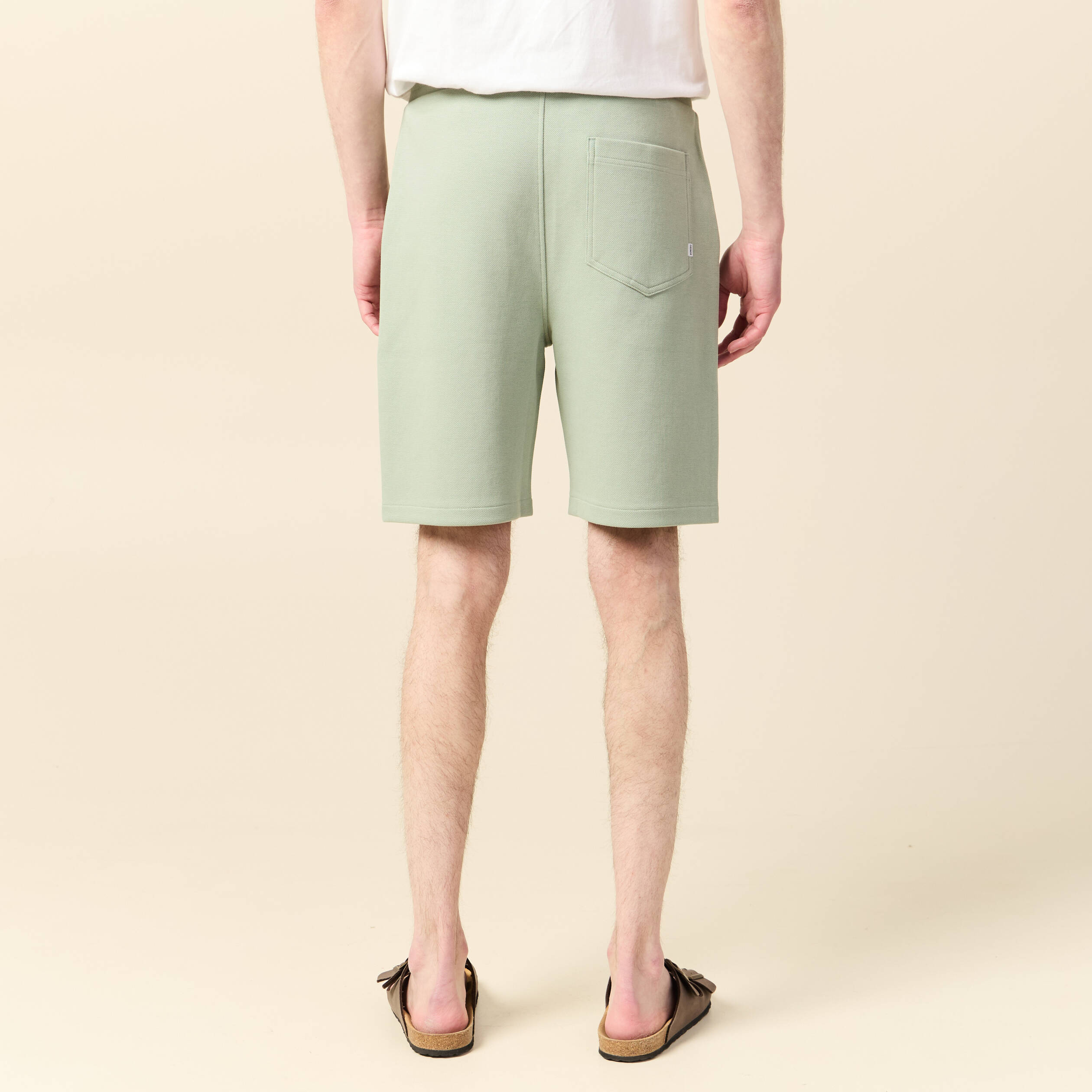Bermuda vert olive homme