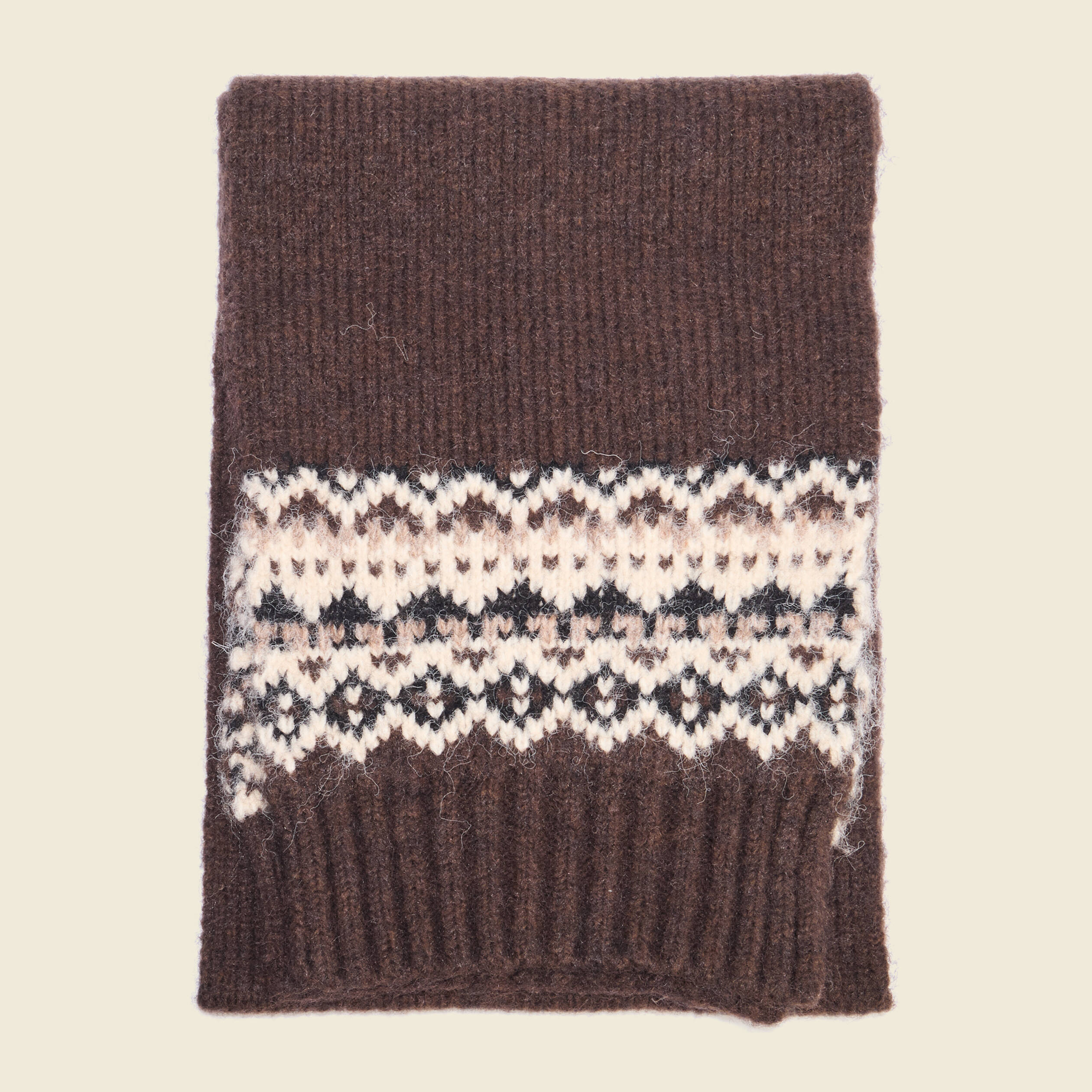 &Eacute;charpe d&eacute;tails jacquard marron fonc&eacute; homme