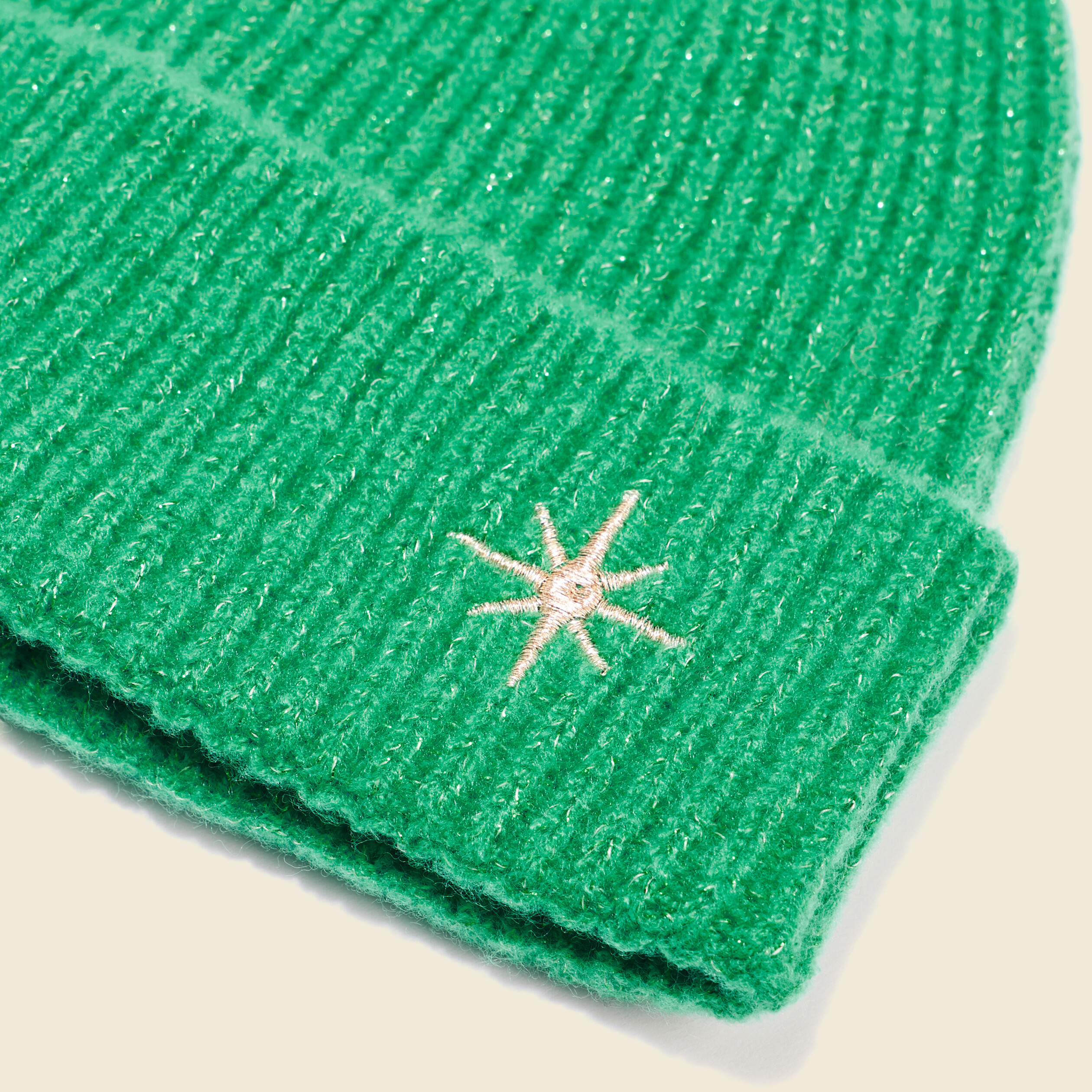 Bonnet tricoté vert menthe femme
