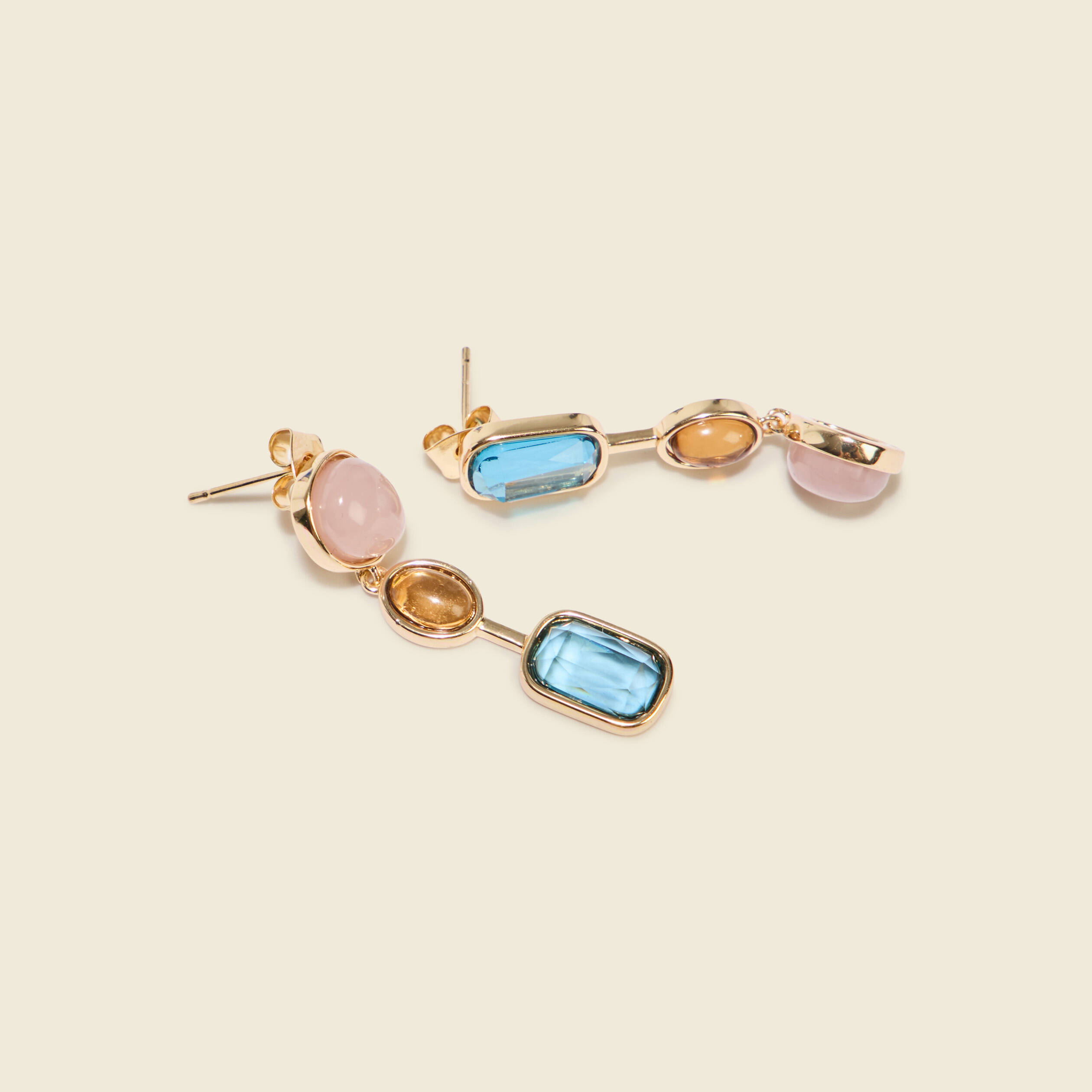 boucles doreilles multicolore femme Boucles d'oreilles multicolore femme