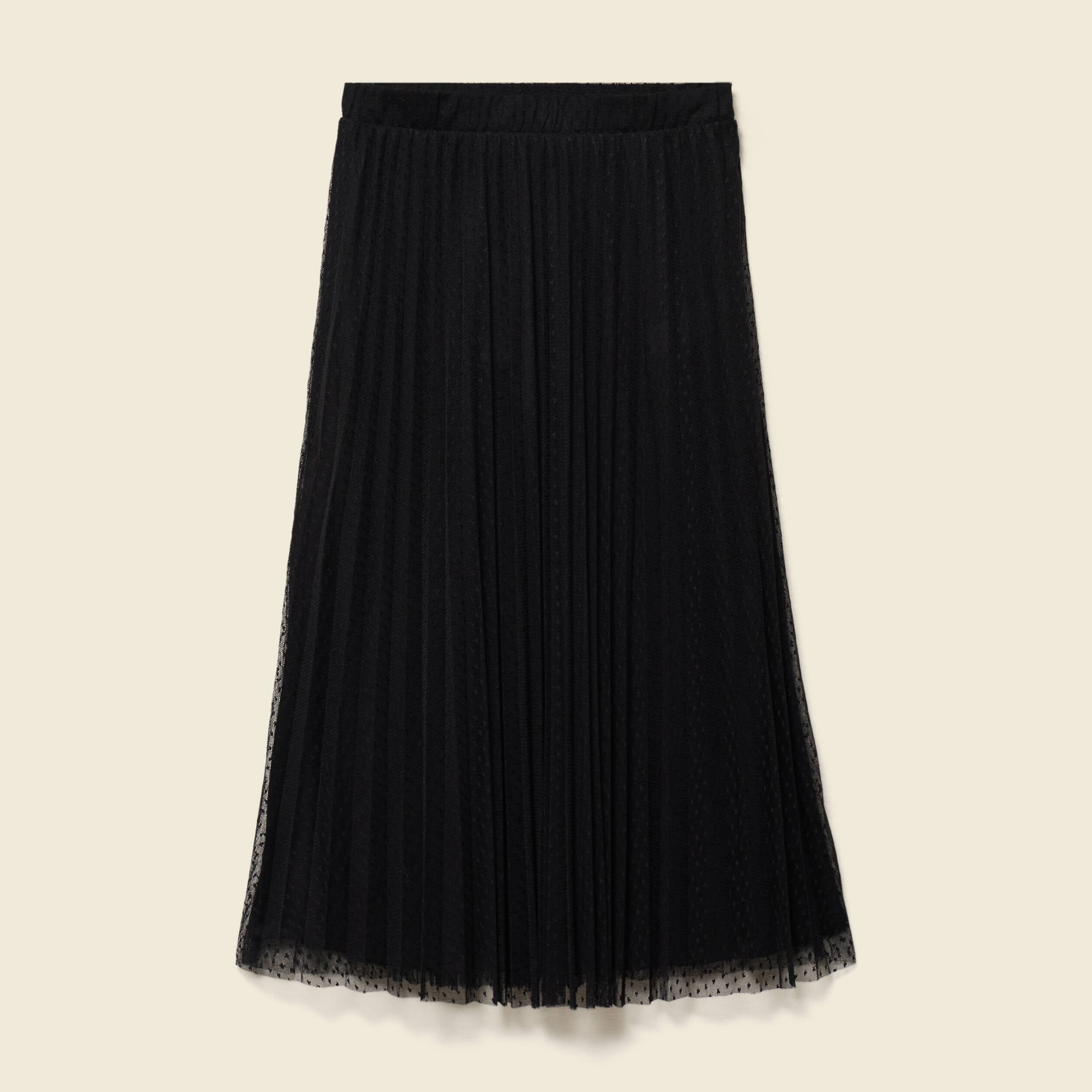 Jupe midi &eacute;vas&eacute;e tulle noir femme