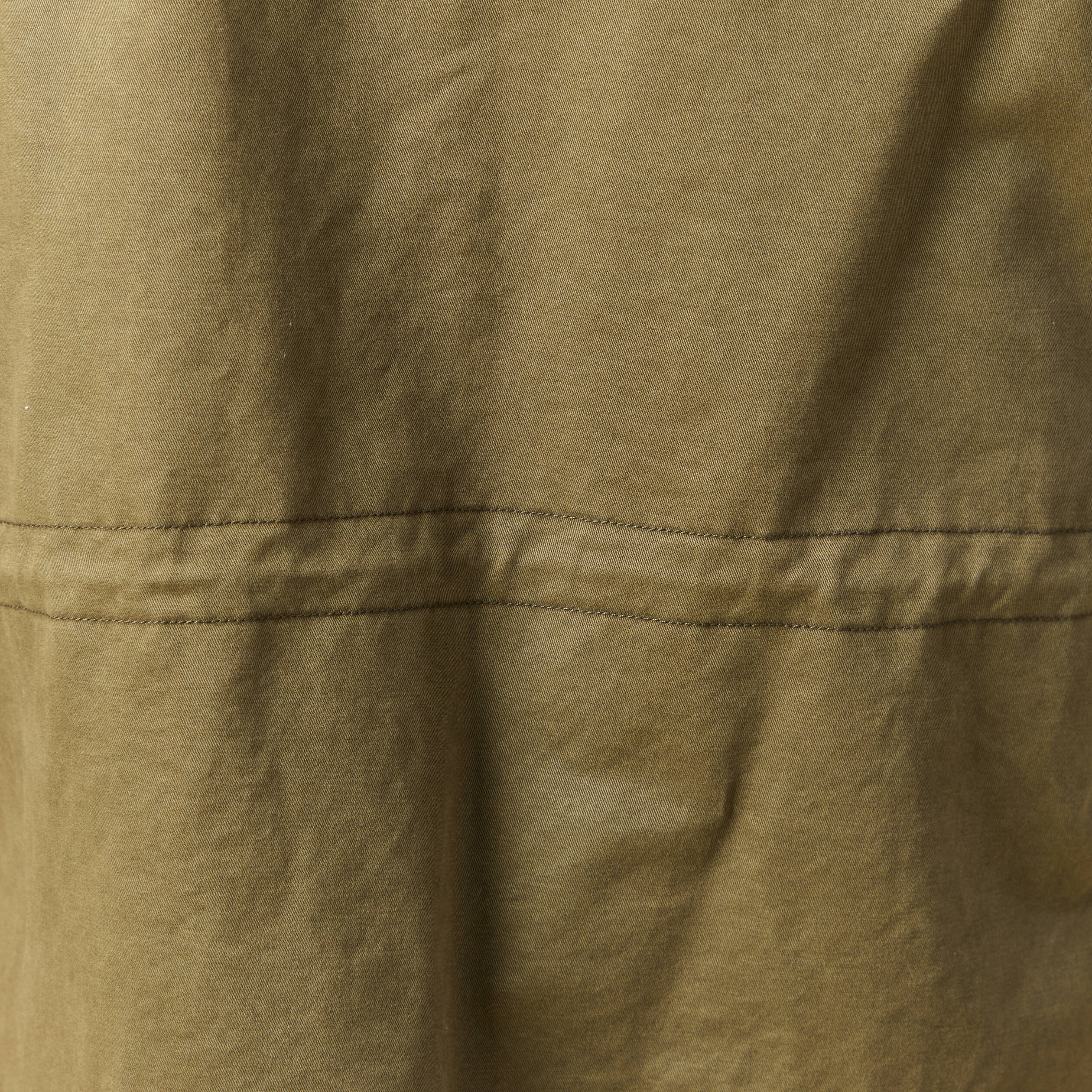 Saharienne col montant manches longues vert kaki homme