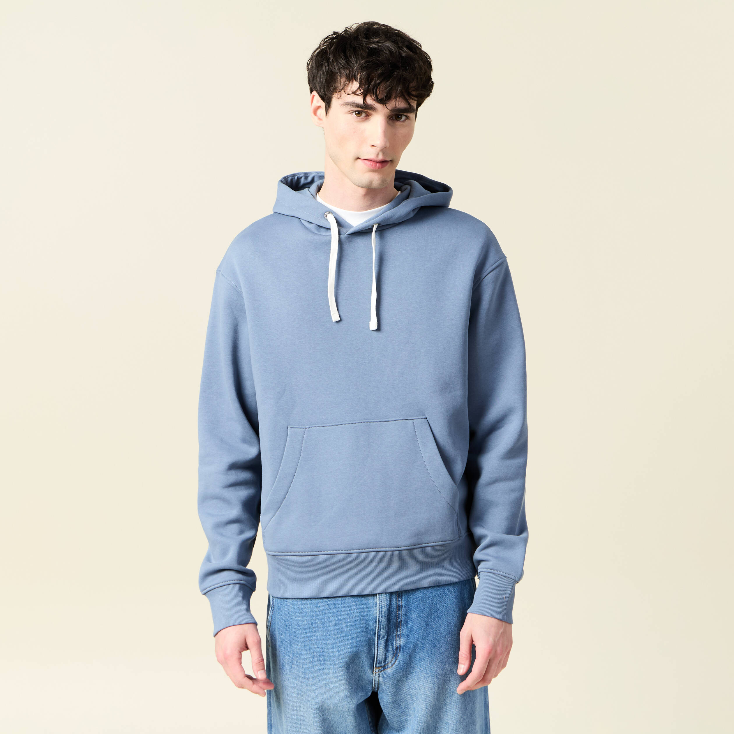 sweat a capuche bleu fonce homme Sweat à capuche bleu foncé homme
