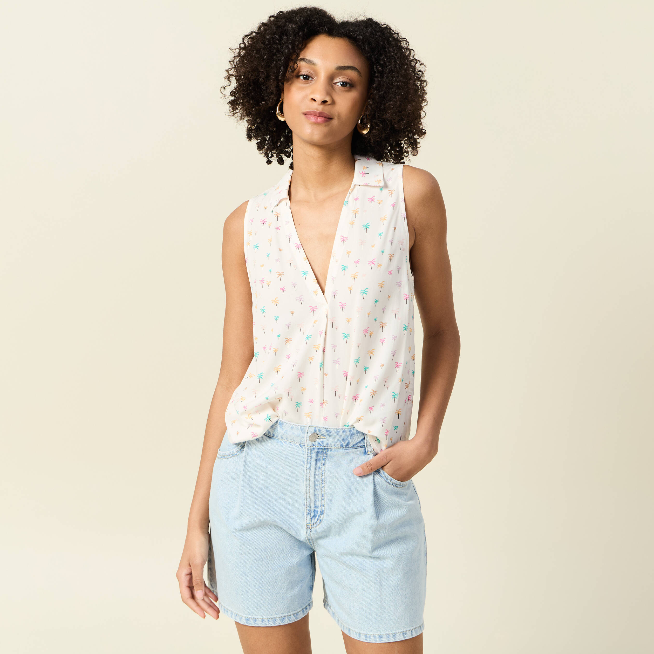 blouse sans manches blanc femme Blouse sans manches blanc femme