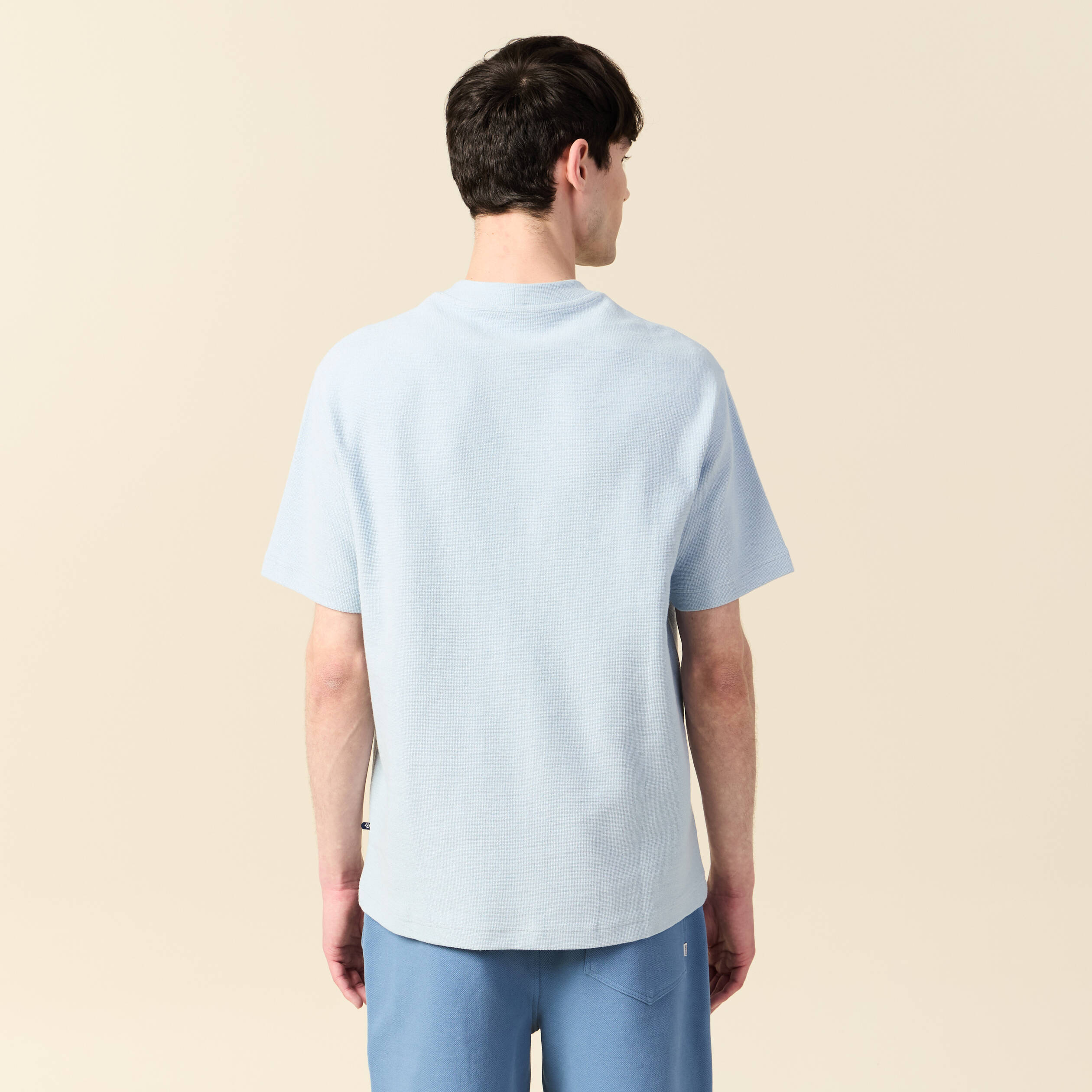 t shirt manches courtes bleu ciel homme T-shirt manches courtes bleu ciel homme