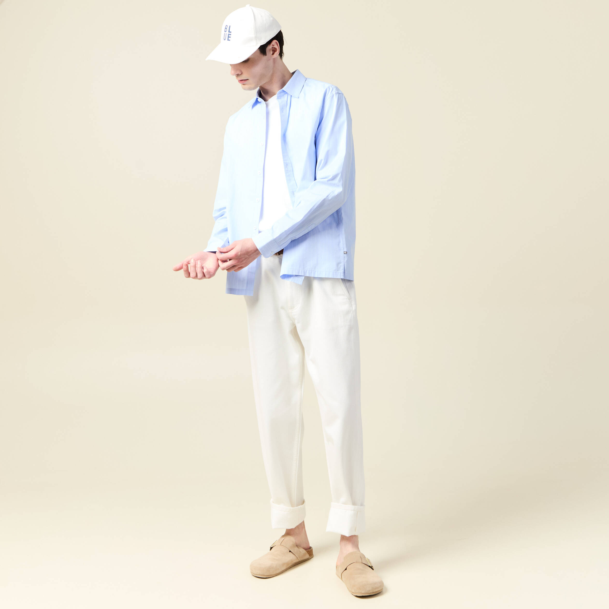 chemise manches longues bleu ciel homme Chemise manches longues bleu ciel homme