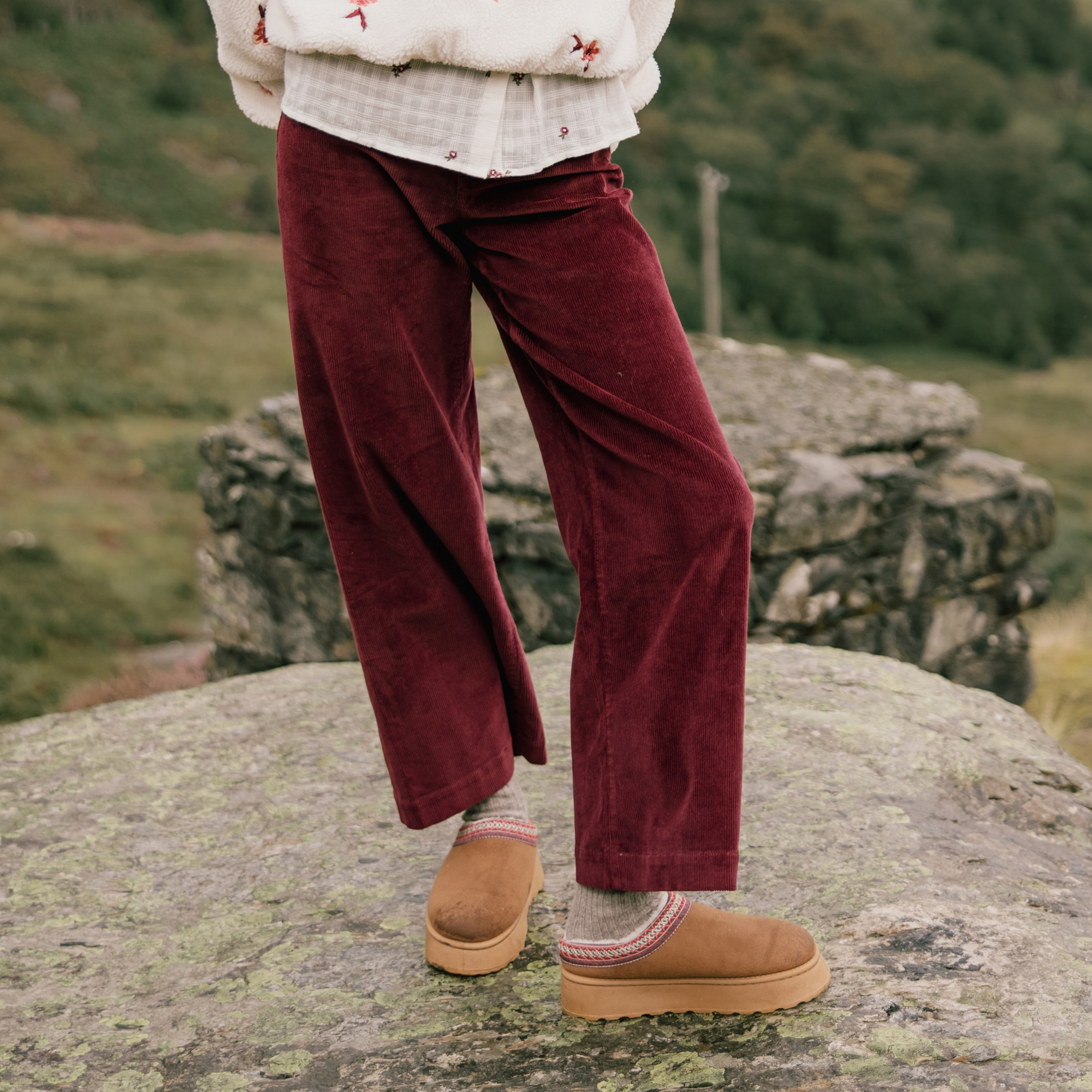 Pantalon Fluide Pantalon Fuseau Velours Femme Pantalon Large