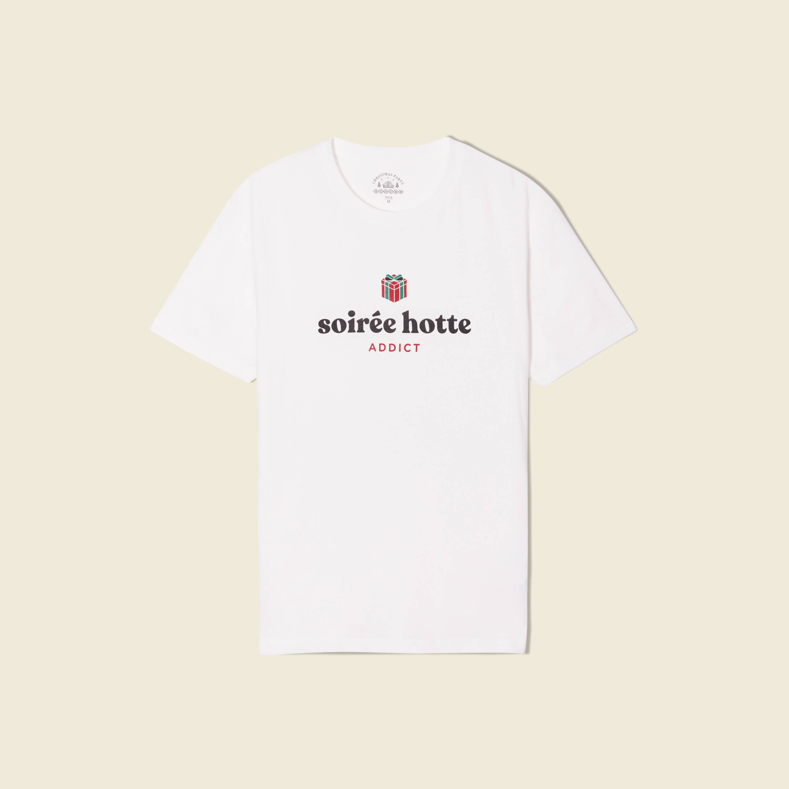 T-shirt manches courtes ecru homme
