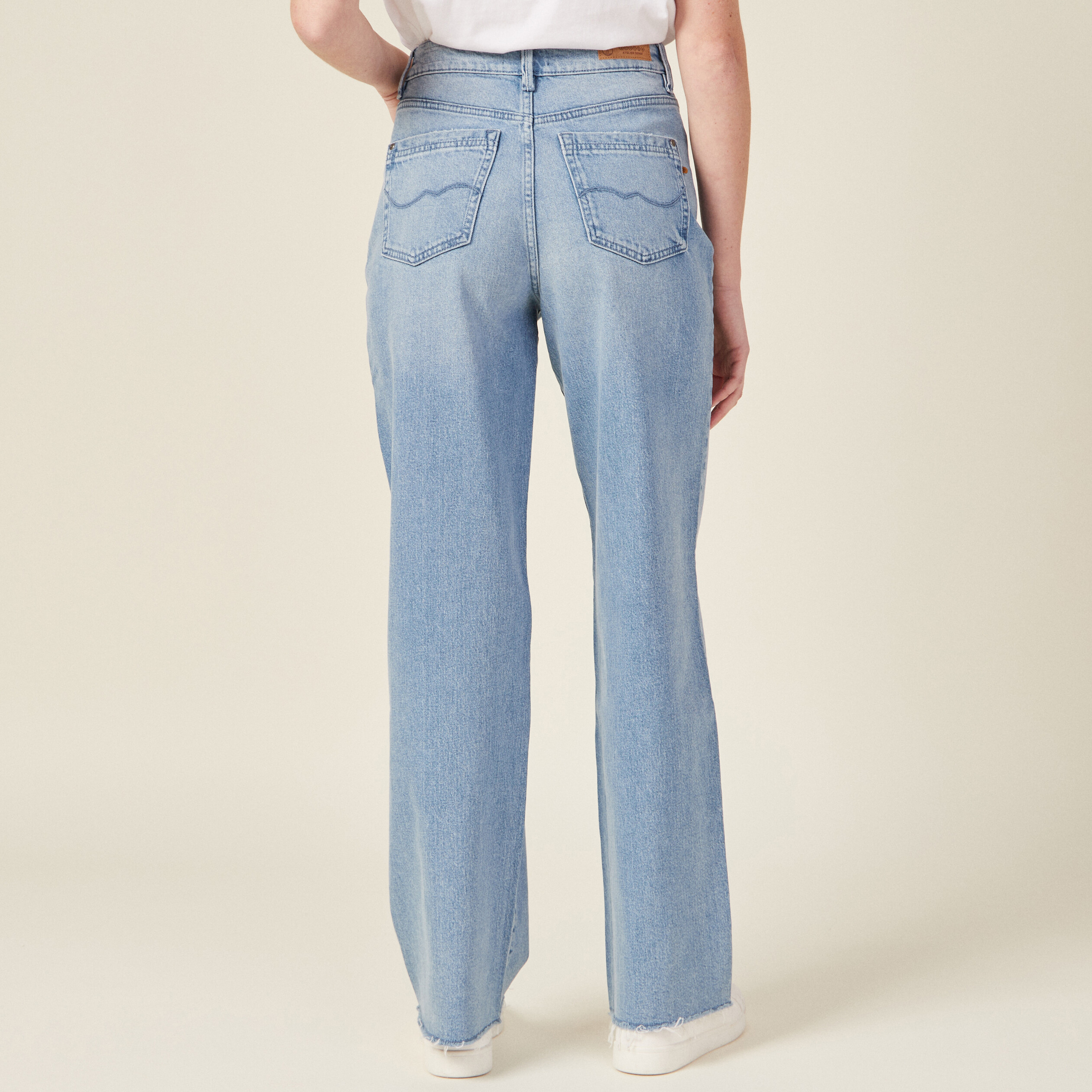 Jean bleu deals déchiré femme