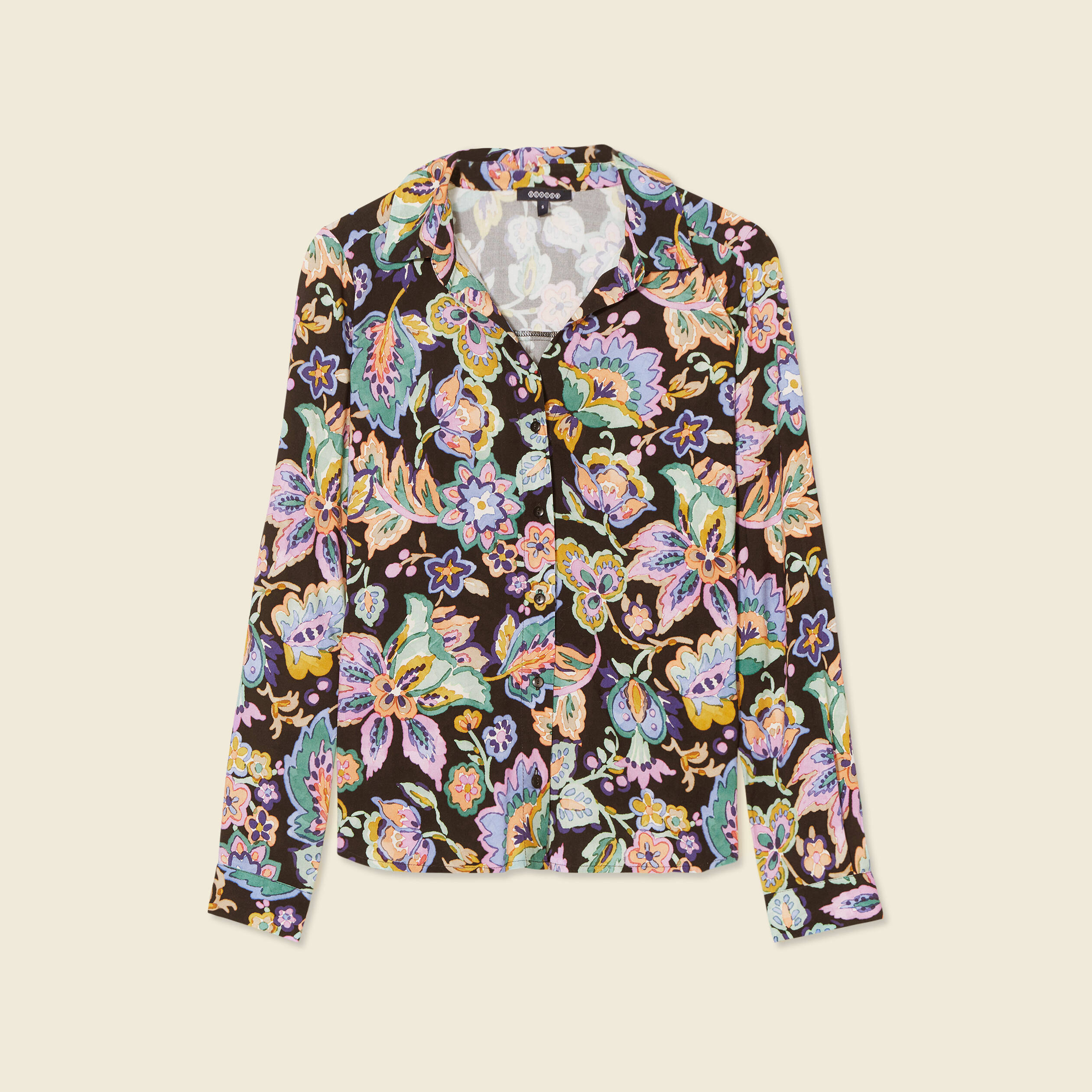 chemise manches longues multicolore femme Chemise manches longues multicolore femme
