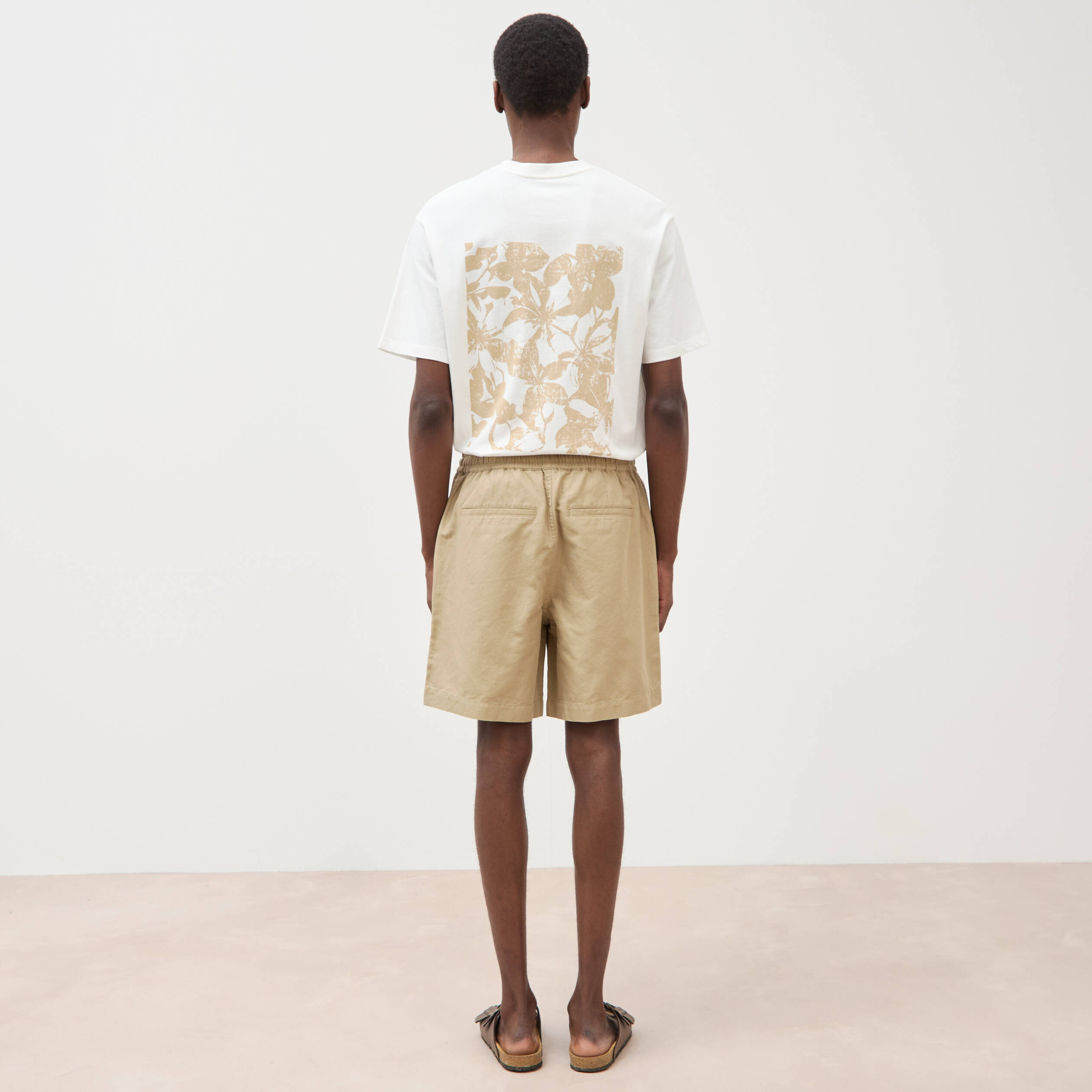 Bermuda vert olive homme