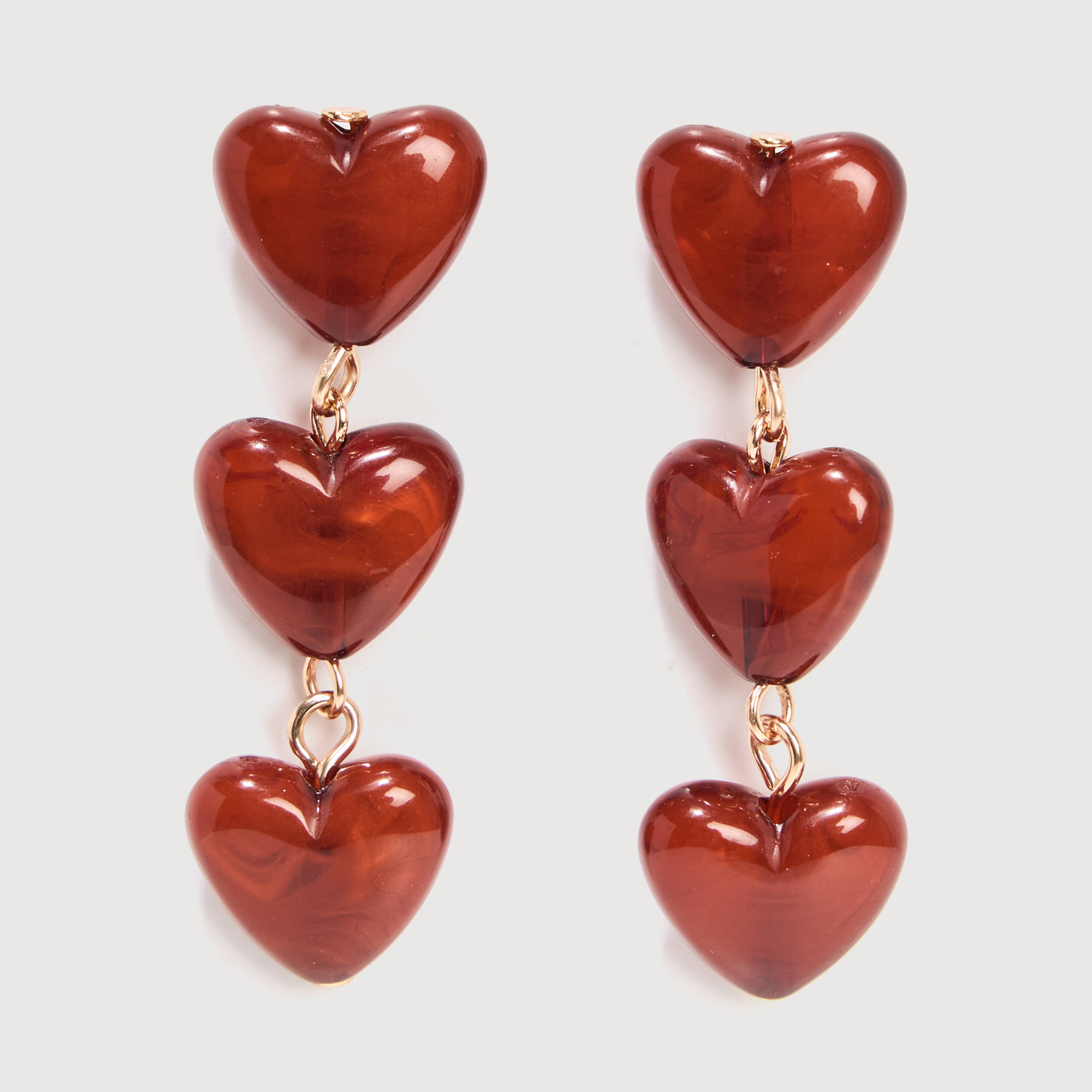 Boucles d'oreilles camel femme