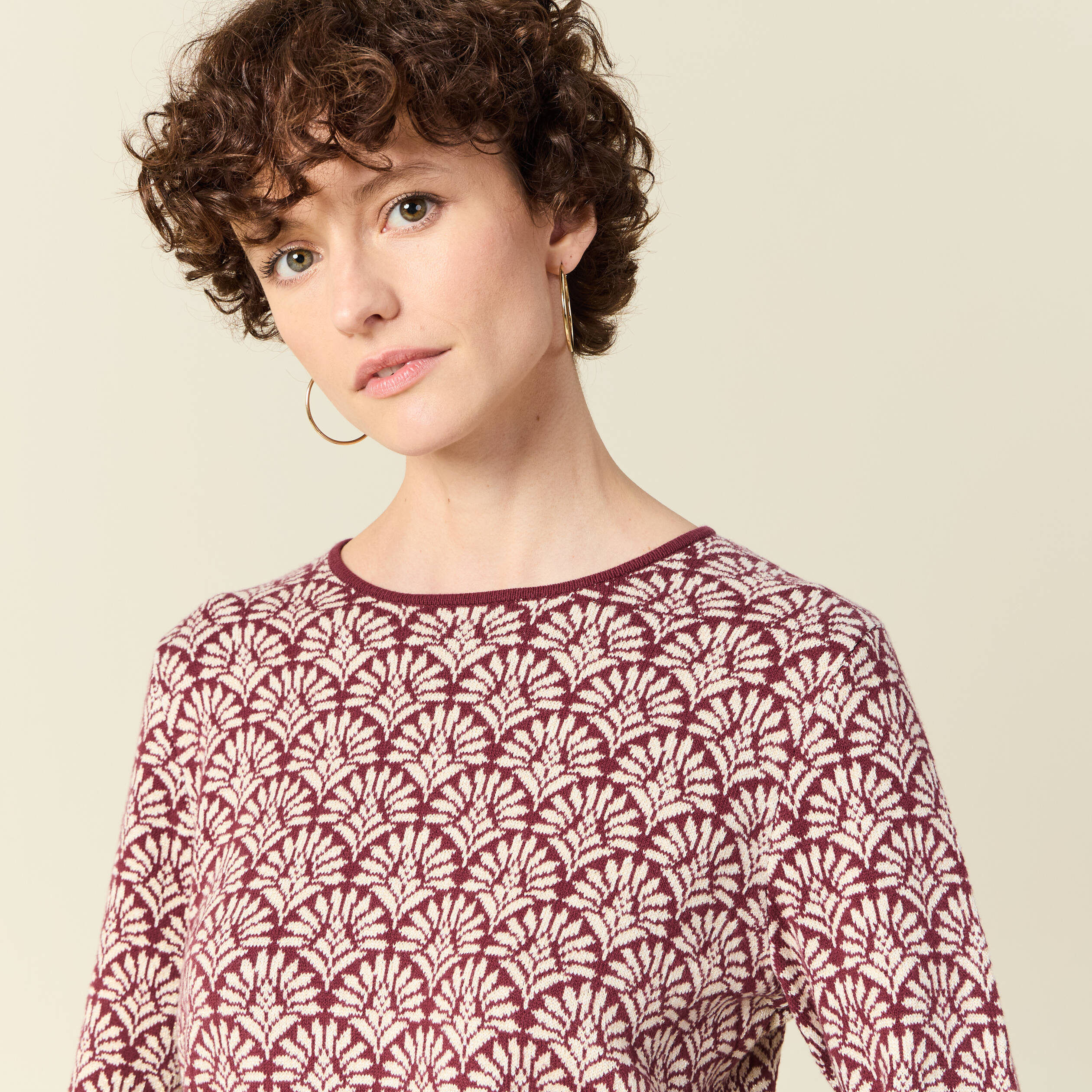 pull manches longues bordeaux femme Pull manches longues bordeaux femme