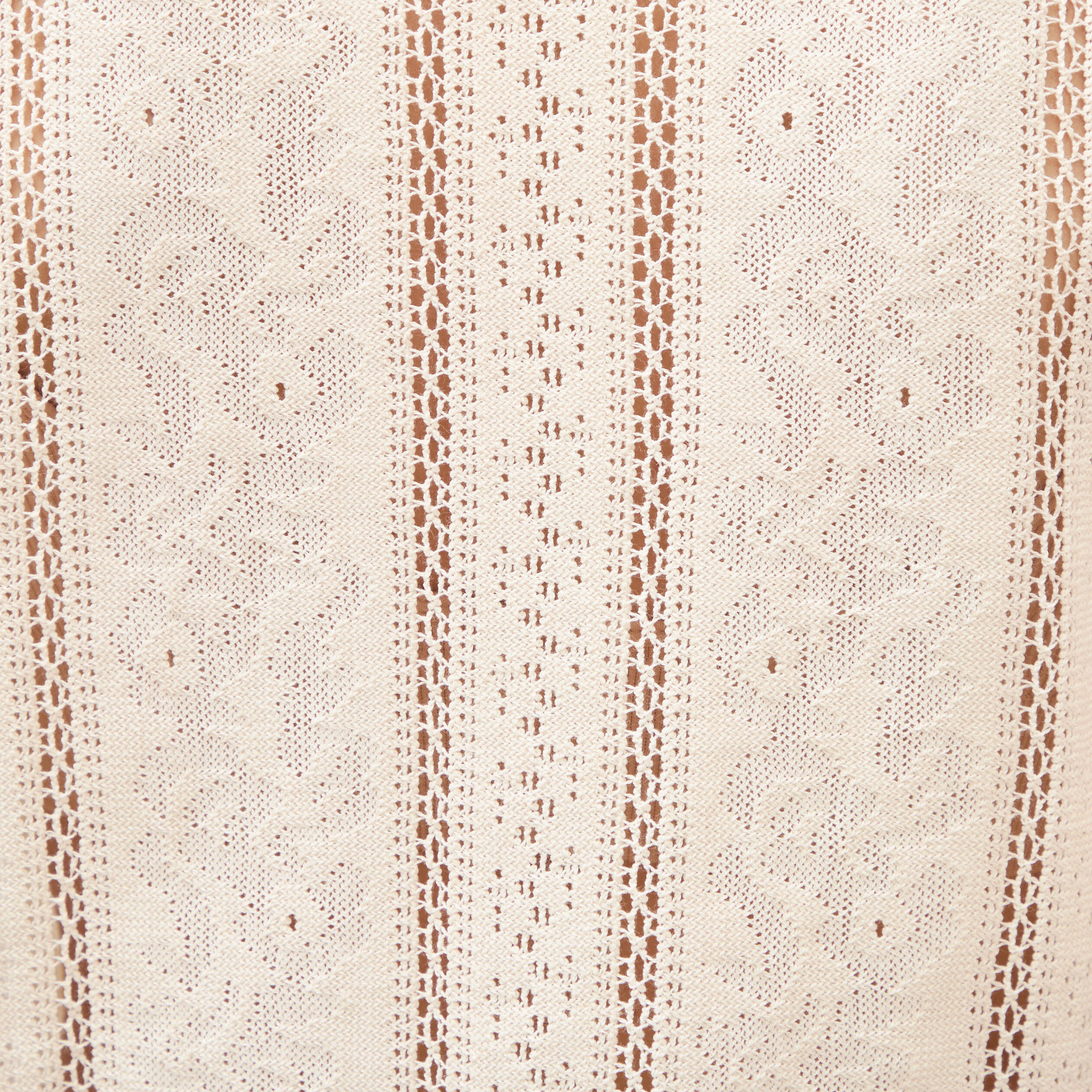 Polo ajust&eacute; manches courtes dentelle ivoire femme