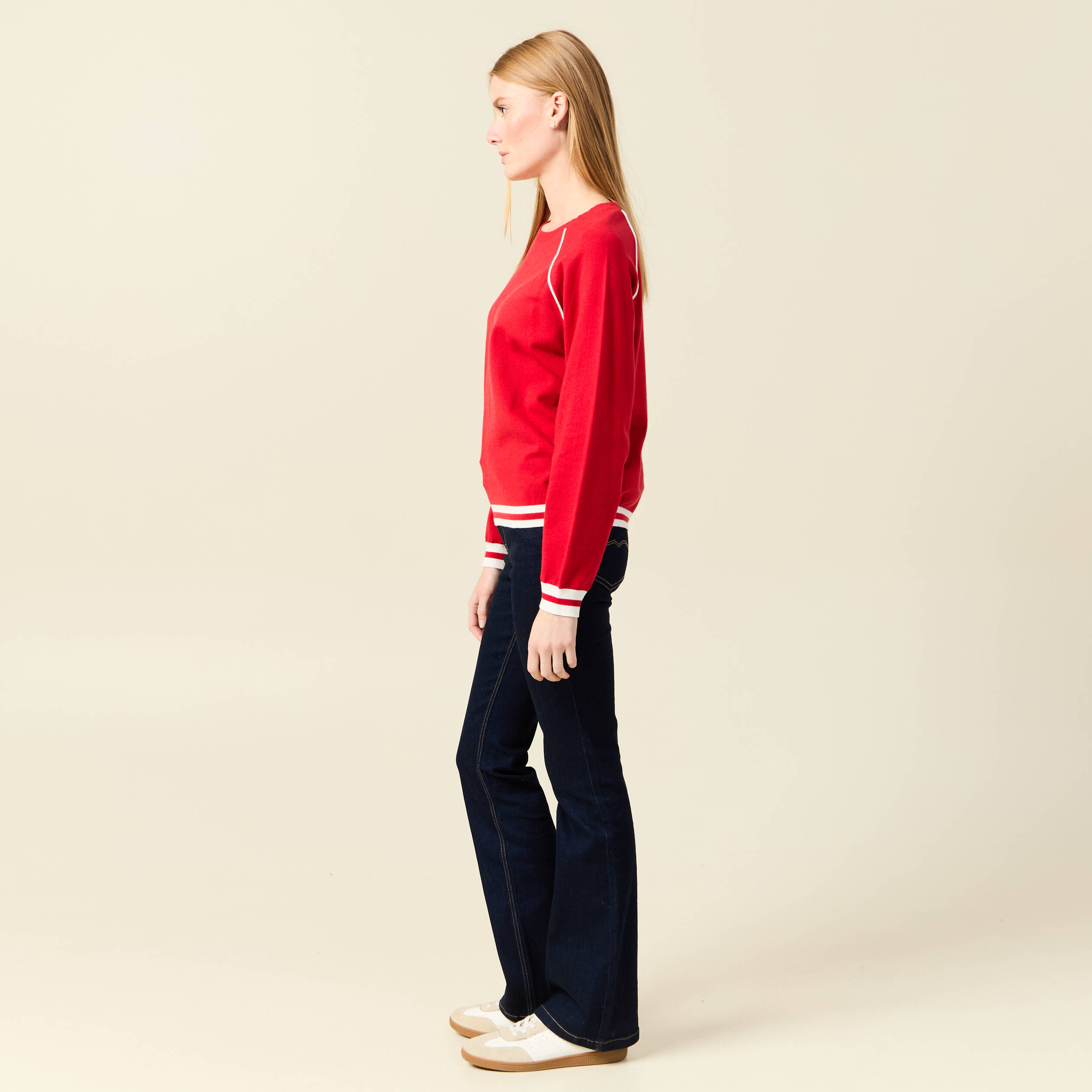pull manches longues rouge femme Pull manches longues rouge femme