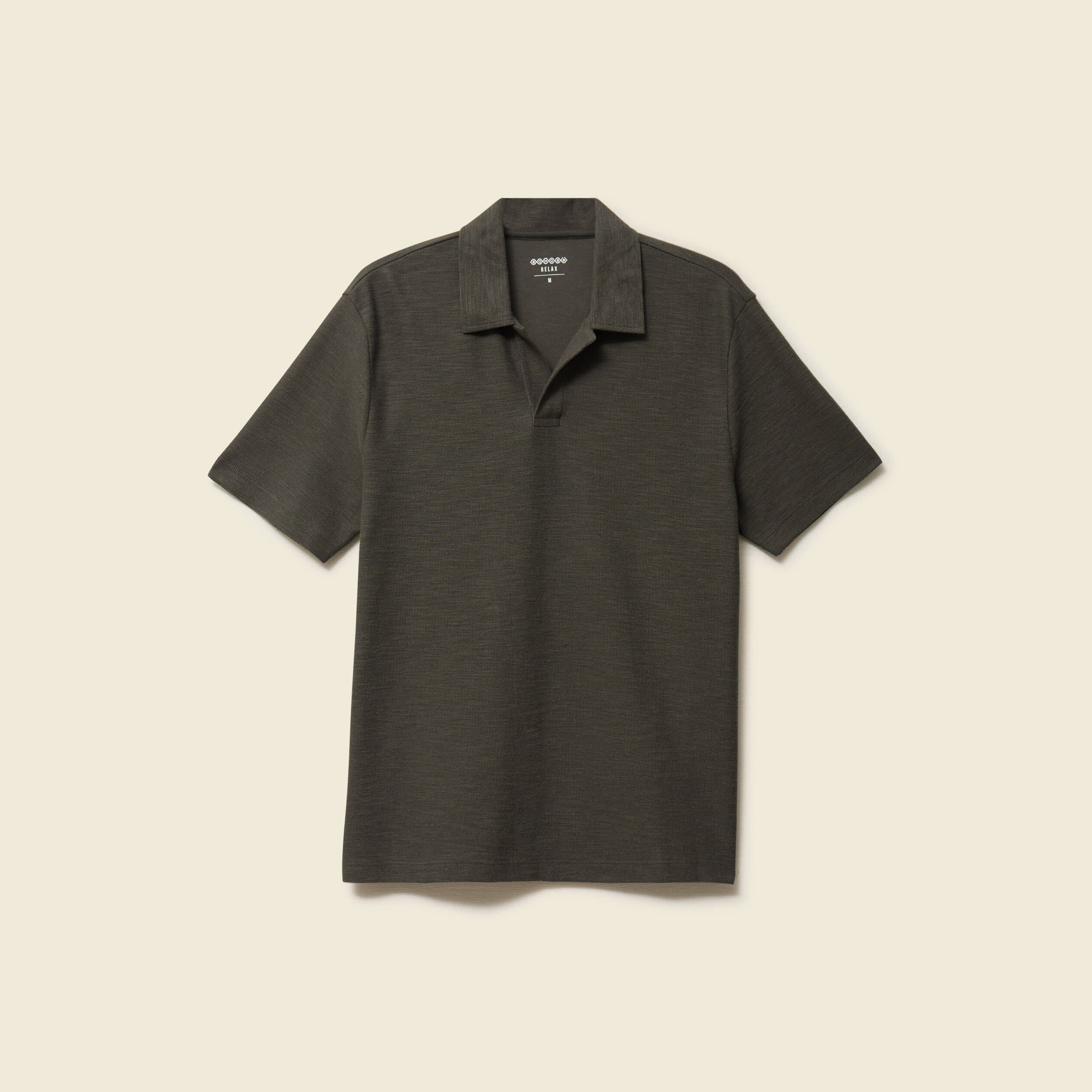 Polo manches courtes vert fonc&eacute; homme