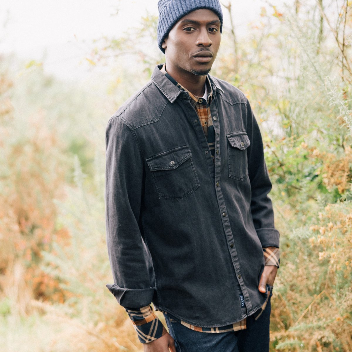 Jean denim noir homme online