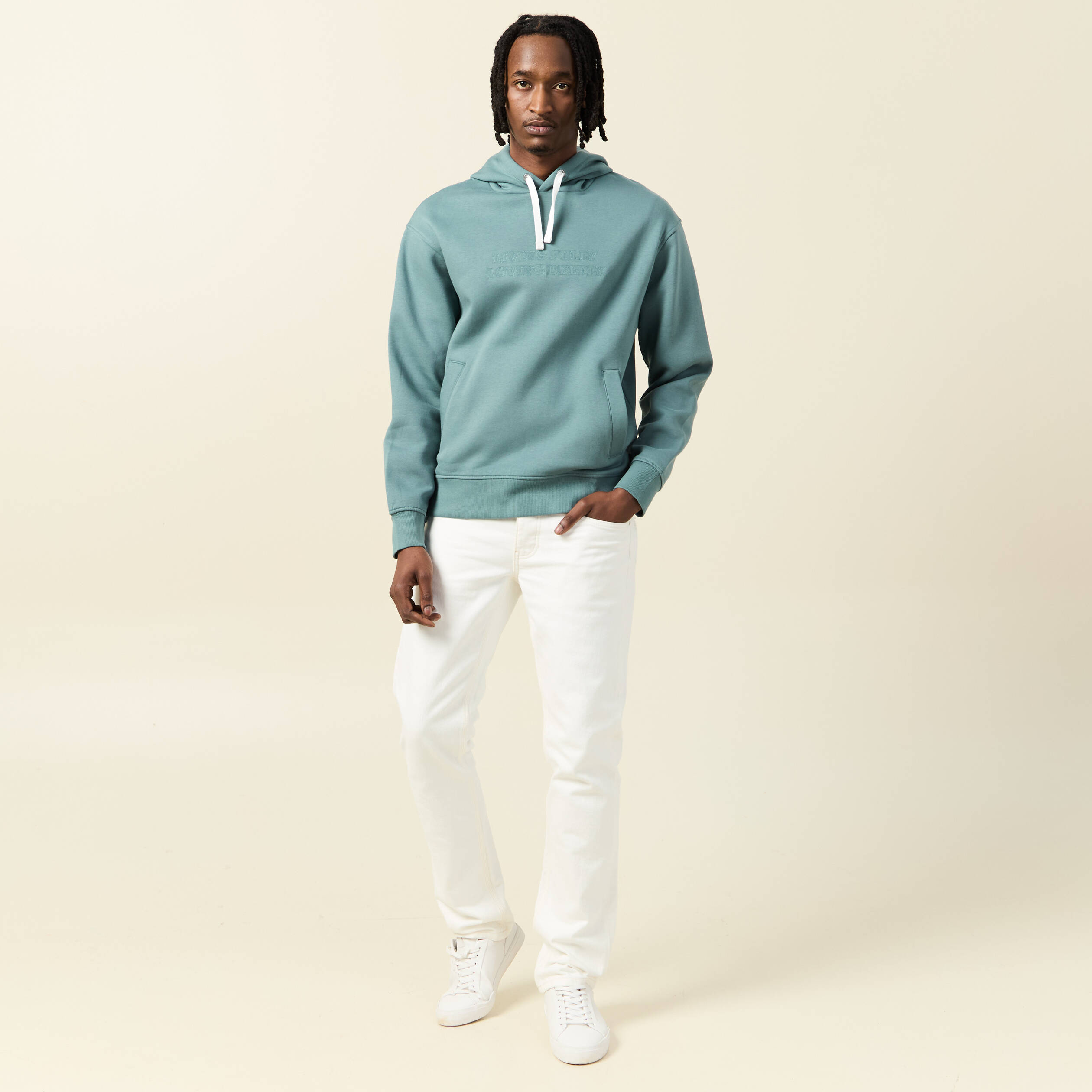 sweat a capuche vert fonce homme Sweat à capuche vert foncé homme