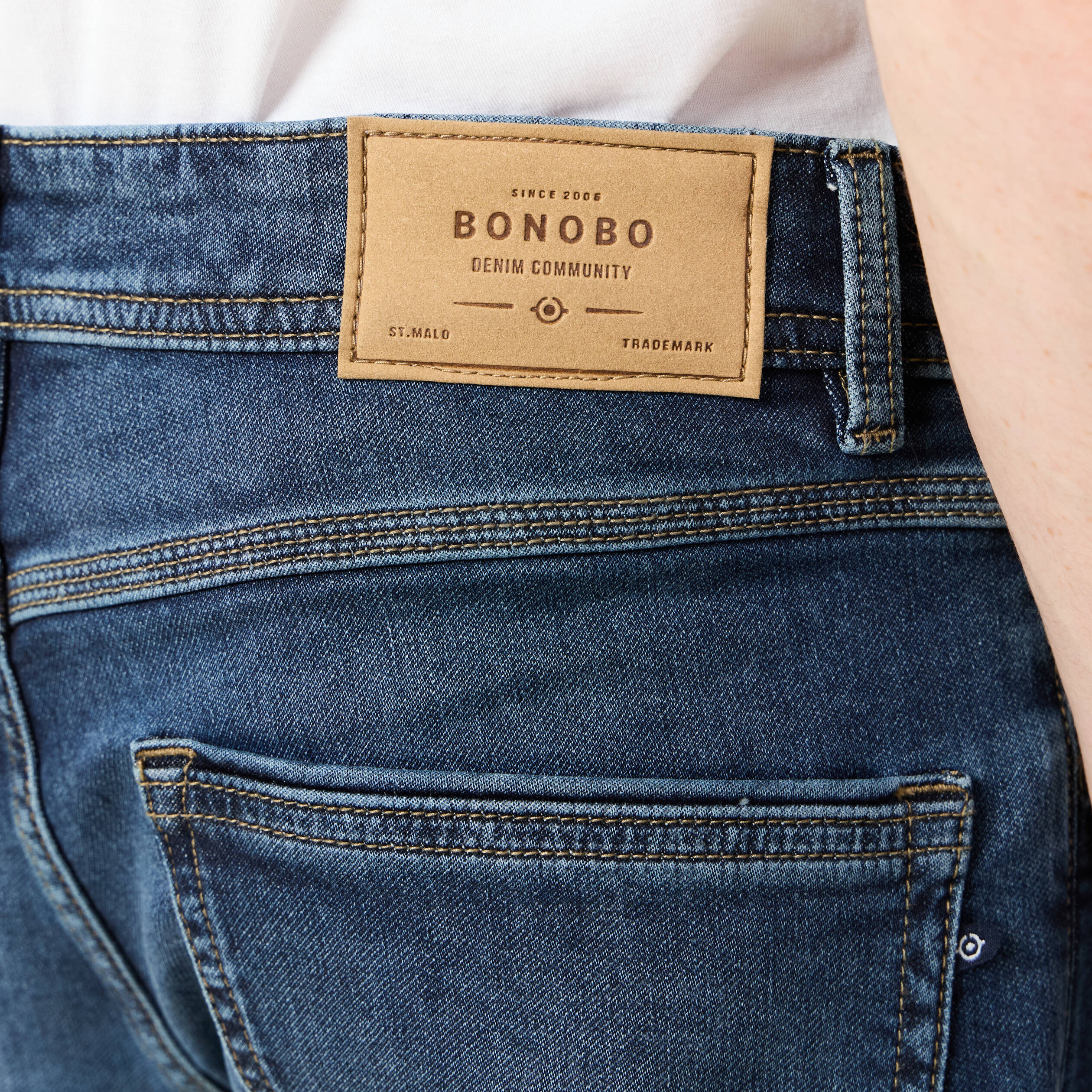 jeans straight ultra stretch denim brut homme Jeans straight ultra stretch denim brut homme