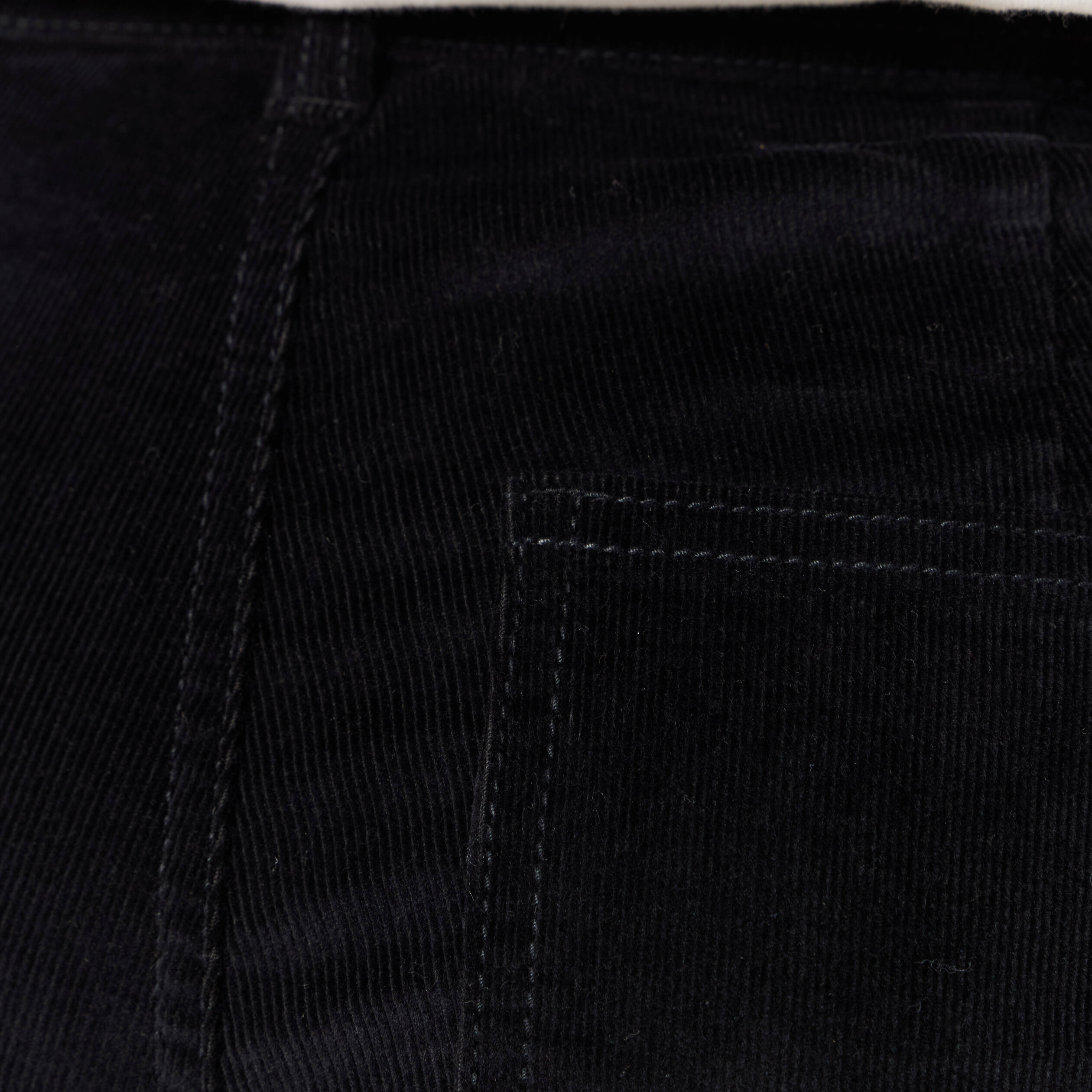 Pantalon bootcut cropped taille haute noir femme