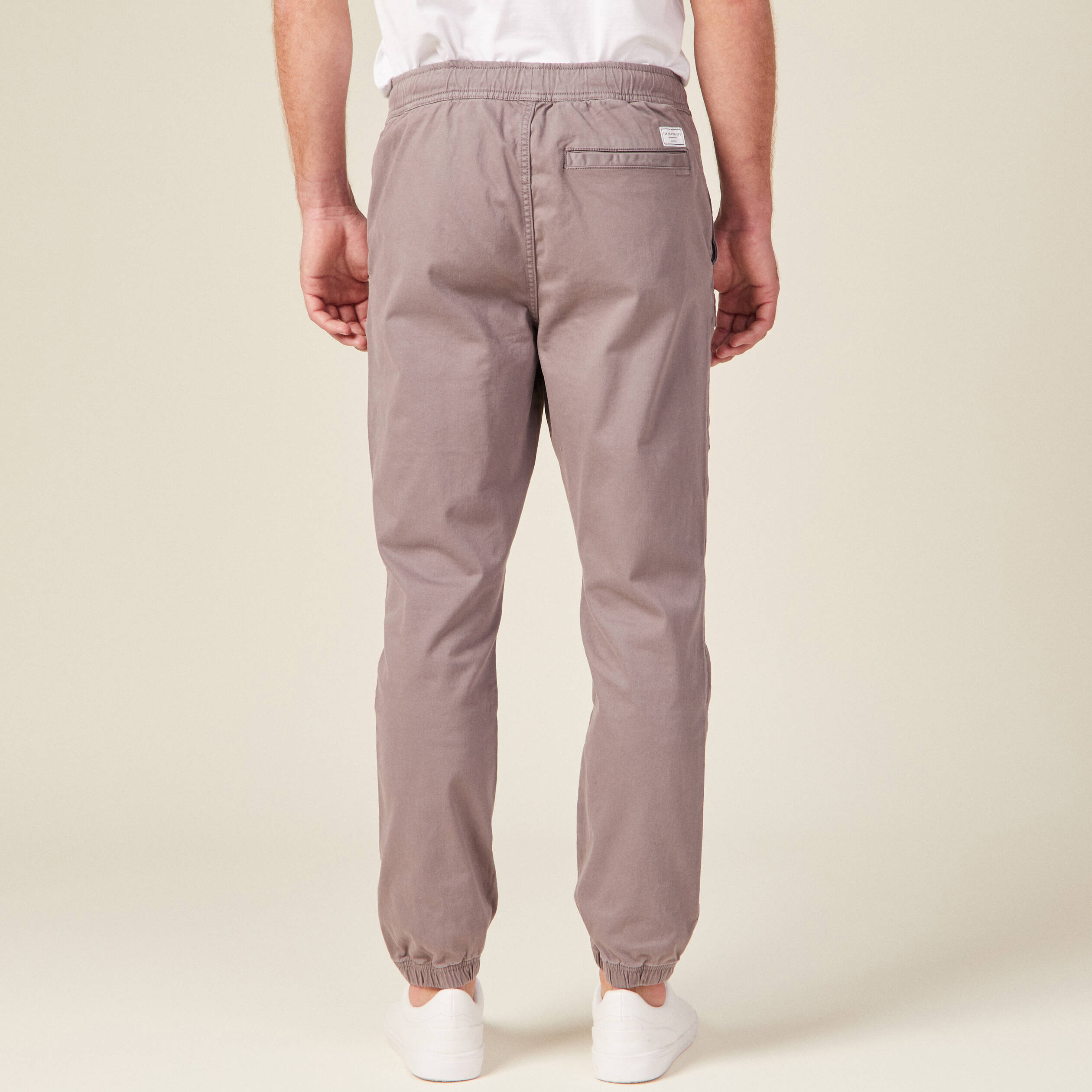 Pantalon battle élastiqué gris homme