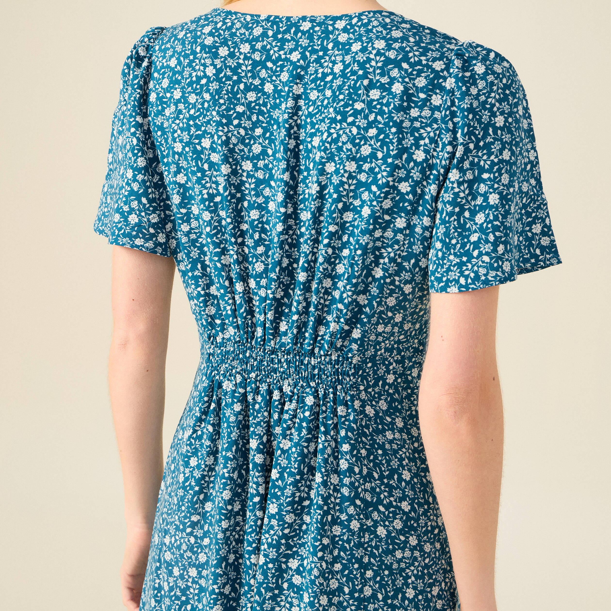 robe longue eco responsable bleu femme Robe longue éco-responsable bleu femme